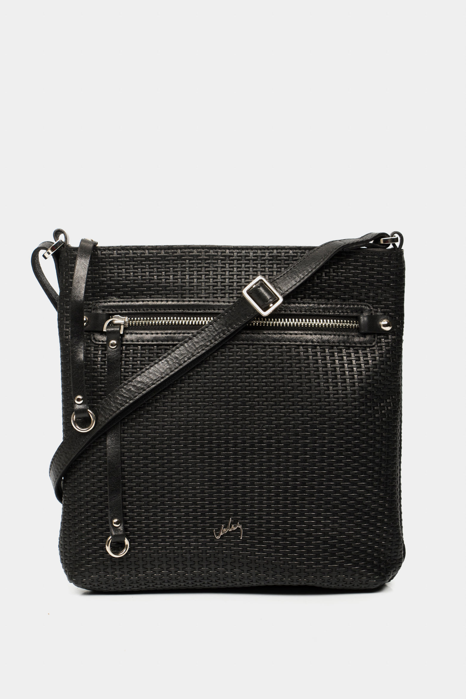 Manos libres basic de cuero para mujer grabado placa tejido