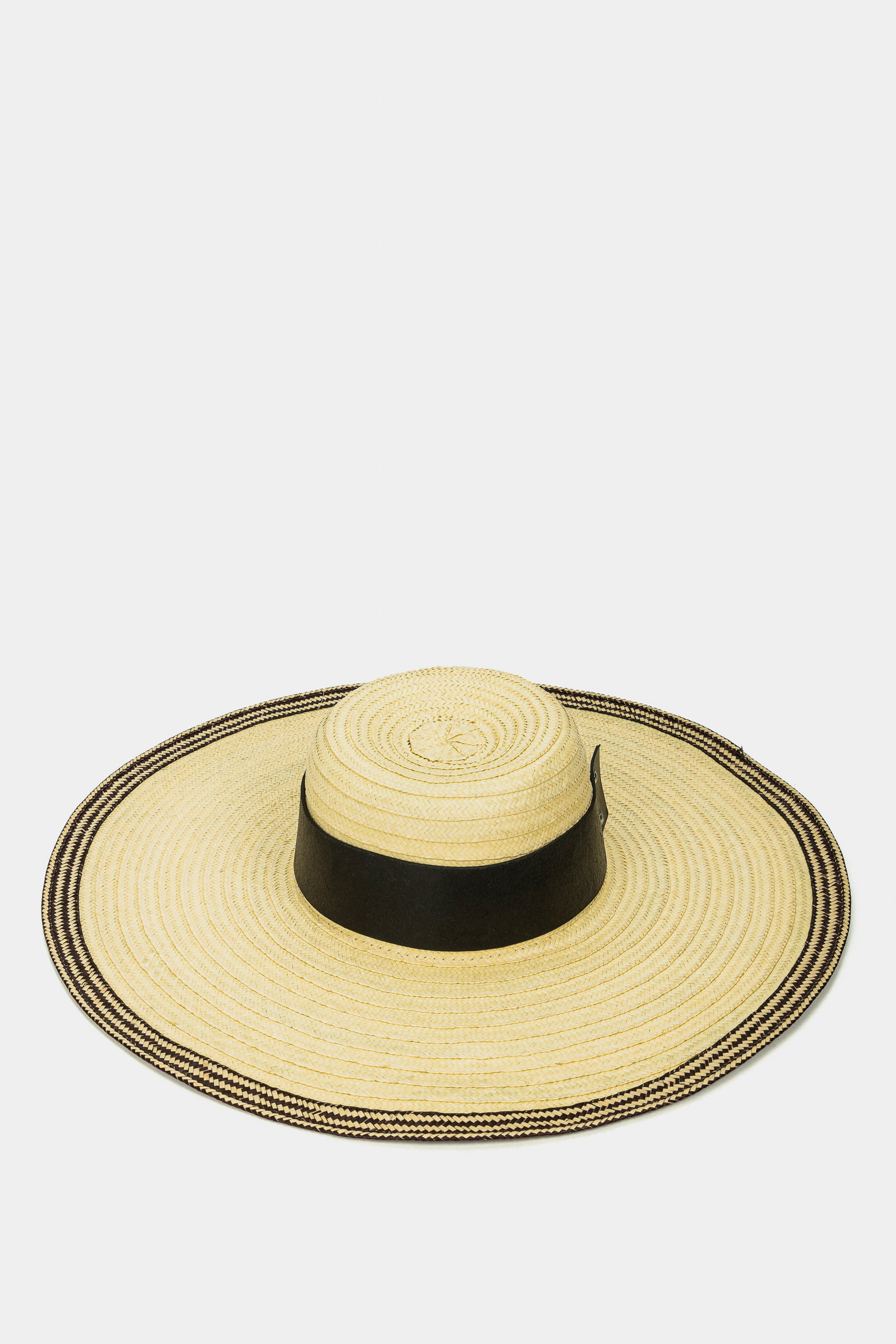 Sombrero vallejo para mujer paja natural Natural