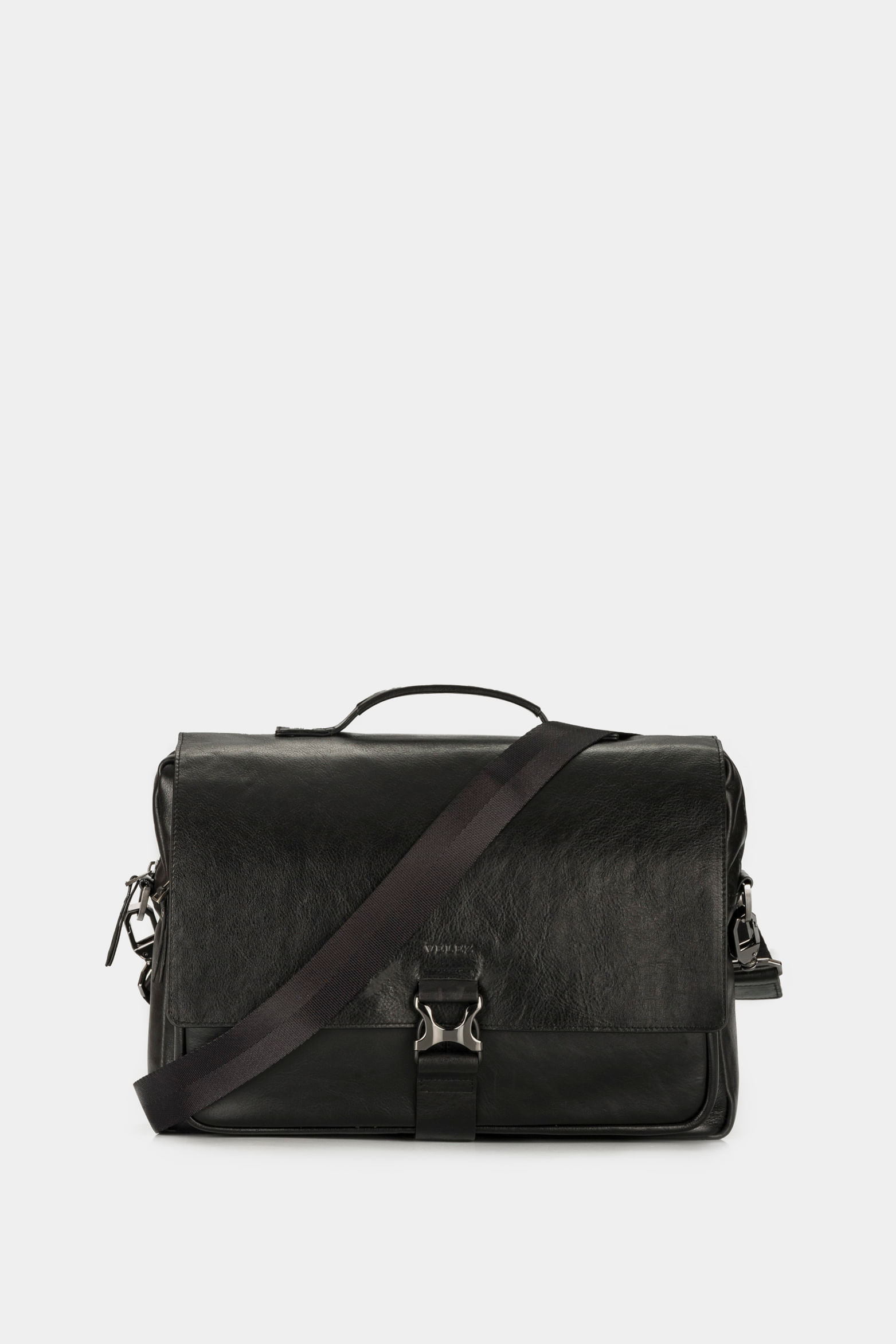 Maletín portátil Ferrat de cuero para hombre doble sistema de cierre