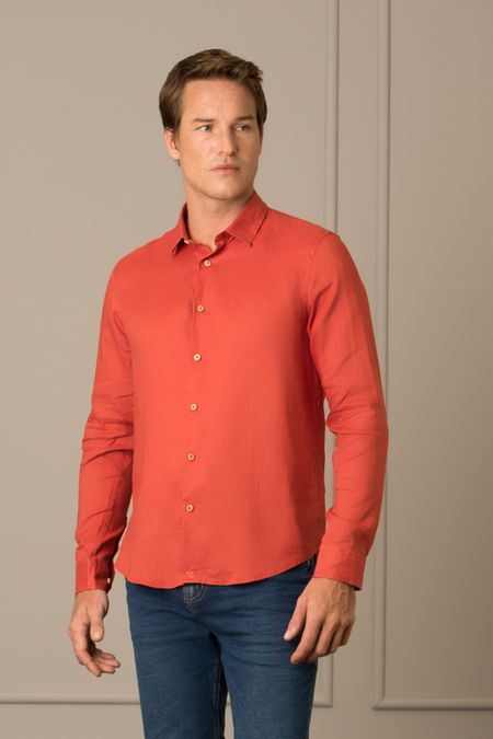 Camisa manga larga azalea para hombre cuello camisero | Vélez -  cuerosvelezco