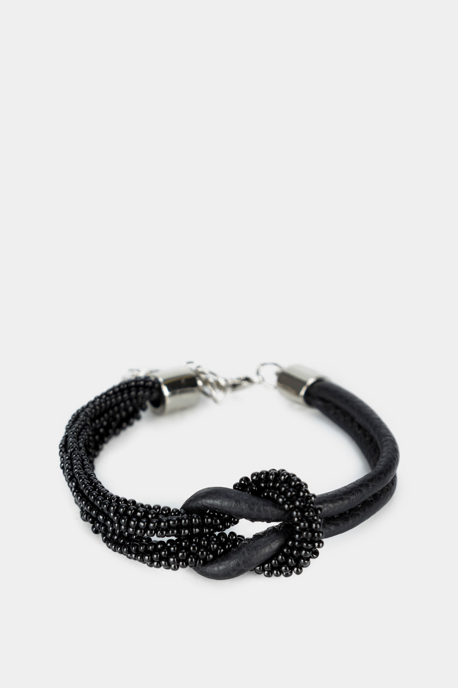 Manilla agata de cuero para mujer detalle anudado