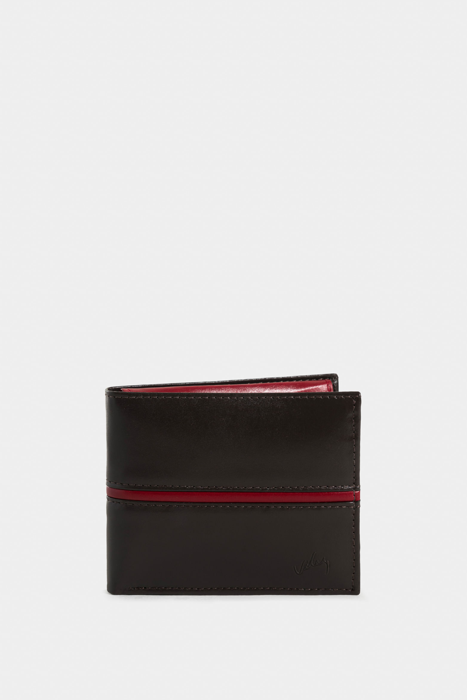 Billetera maple de cuero Cafe