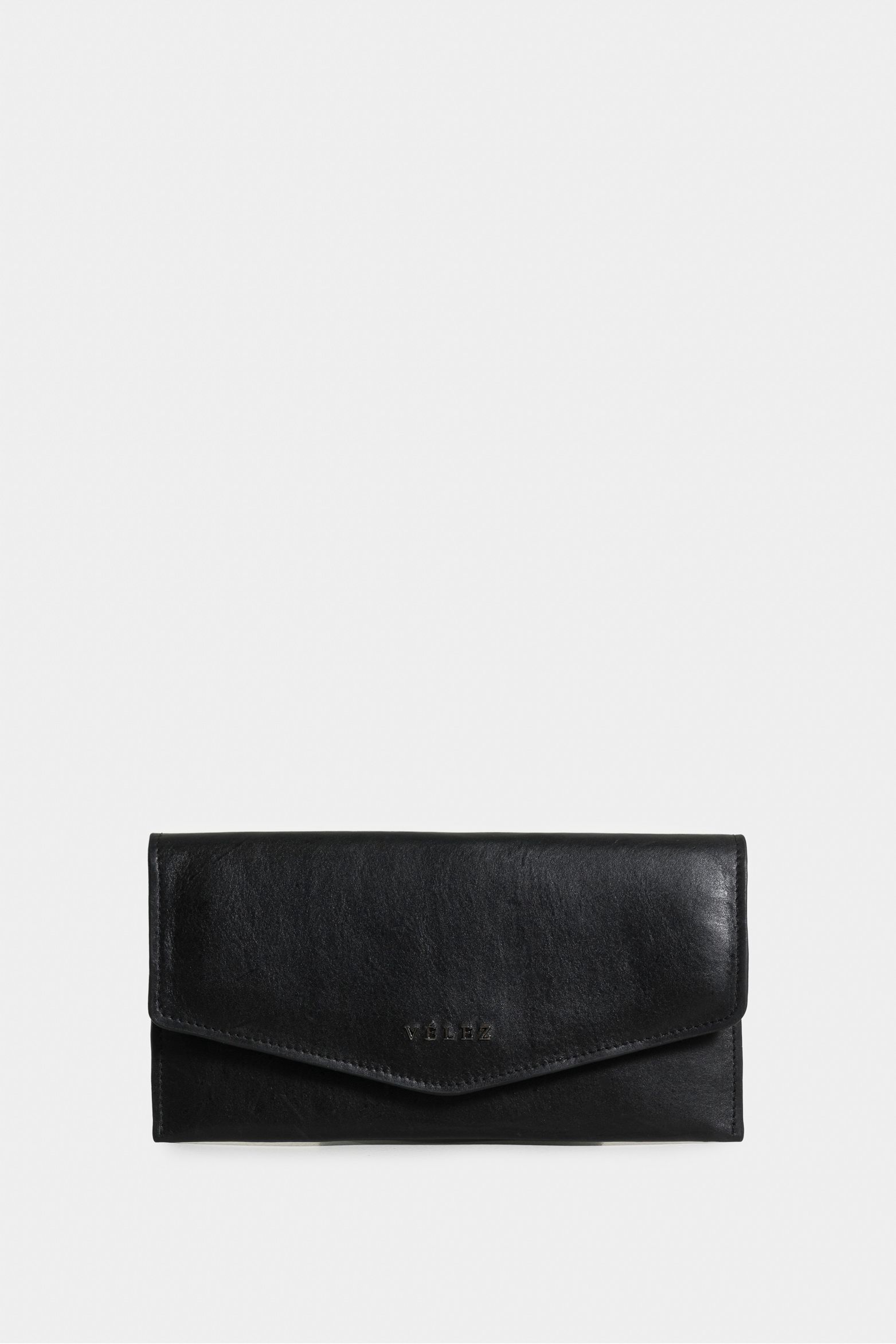 Porta chequera colibrí de cuero para mujer con broche