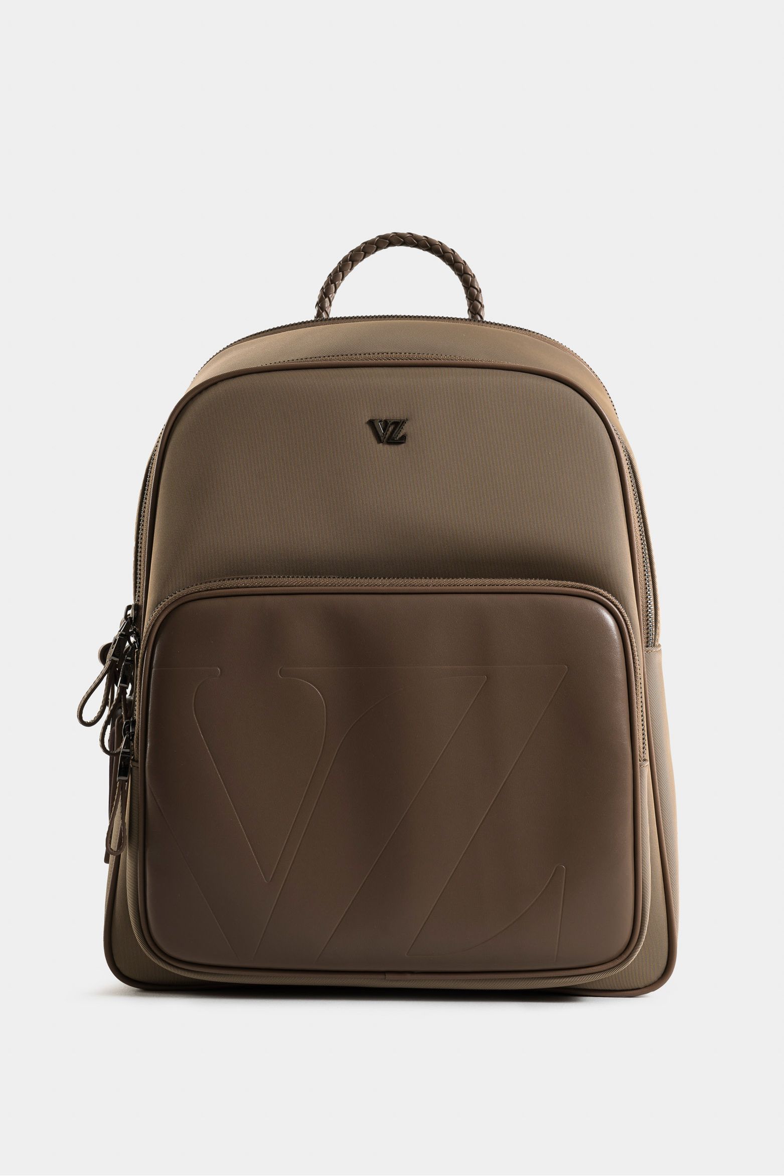 Tula morral legacy de cuero y nylon para mujer tag para viaje