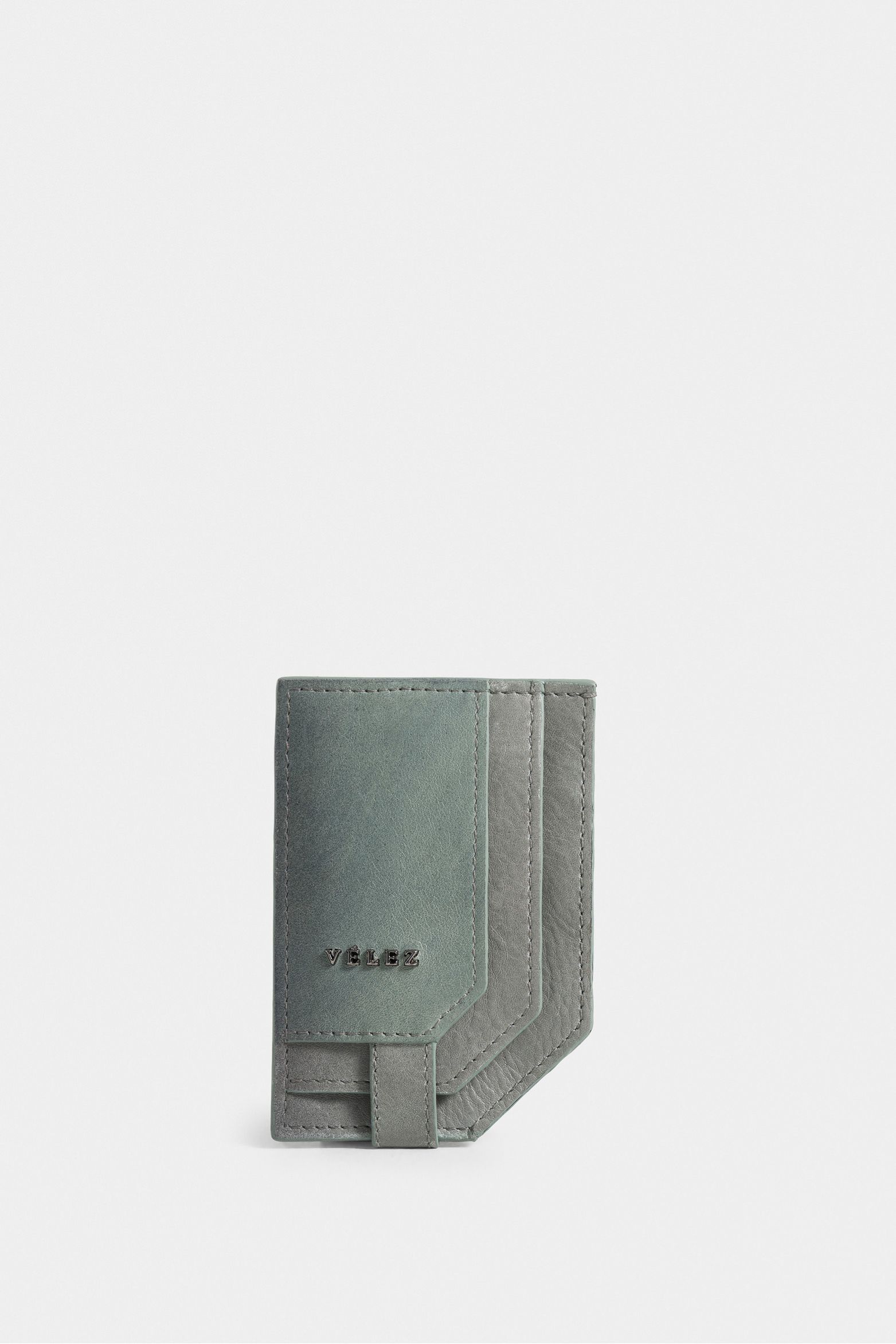 Porta tarjetas samur de cuero para hombre acabado envejecido