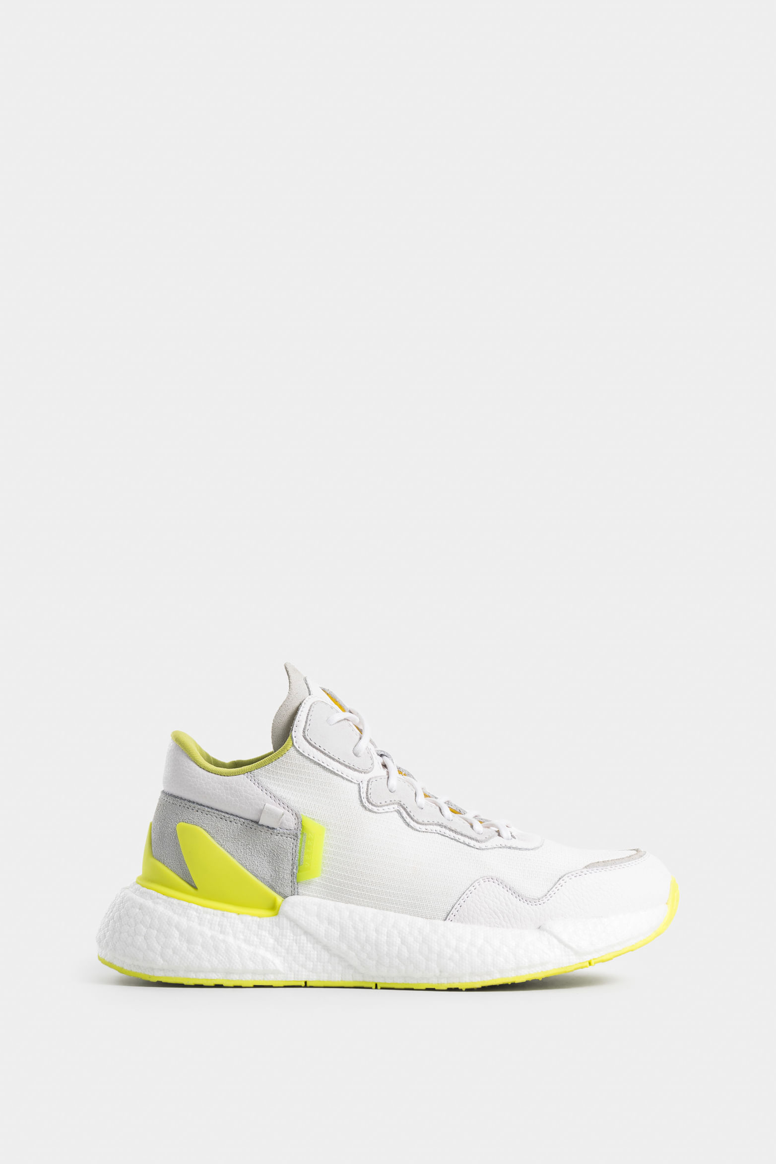 Tenis bota Bolet de cuero y lona para mujer silueta urban