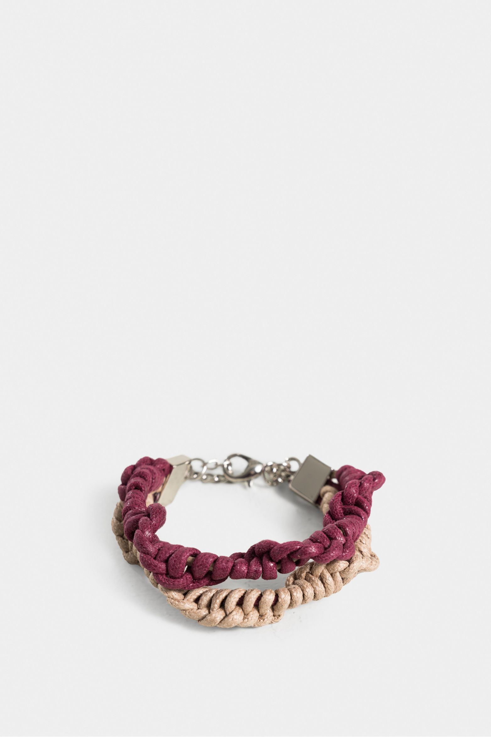 Manilla zafiro de cordón encerado para mujer lujo artesanal