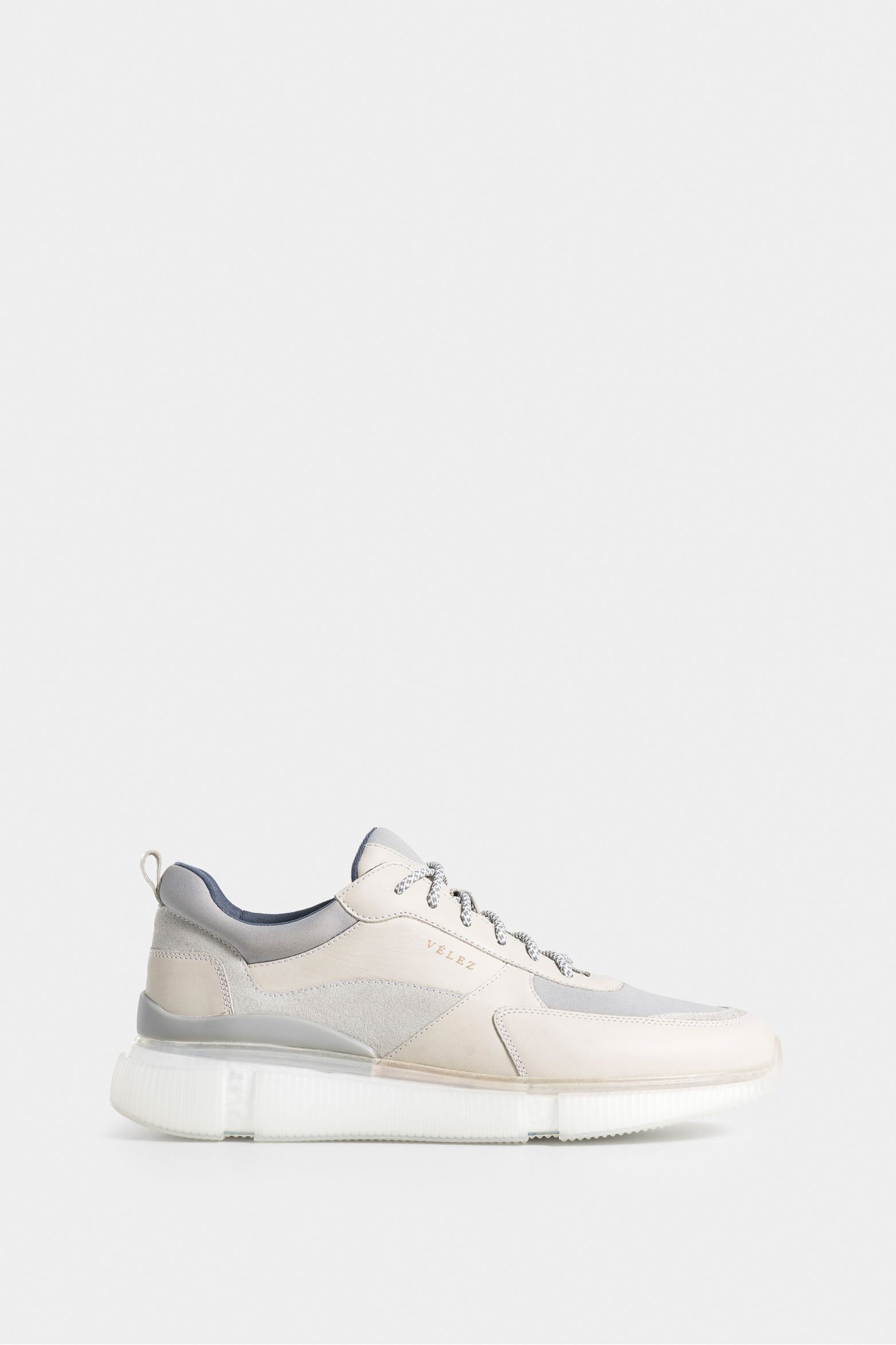 Tenis ontario de cuero y neopreno para hombre silueta urban