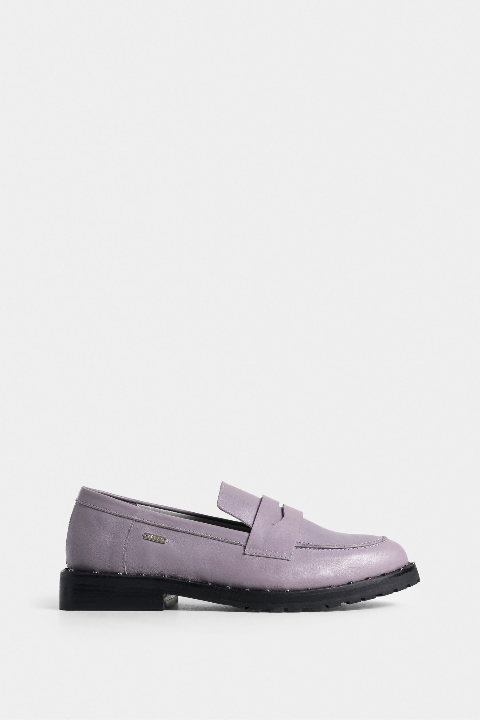 Mocasines trendy de cuero para mujer detalle millaré