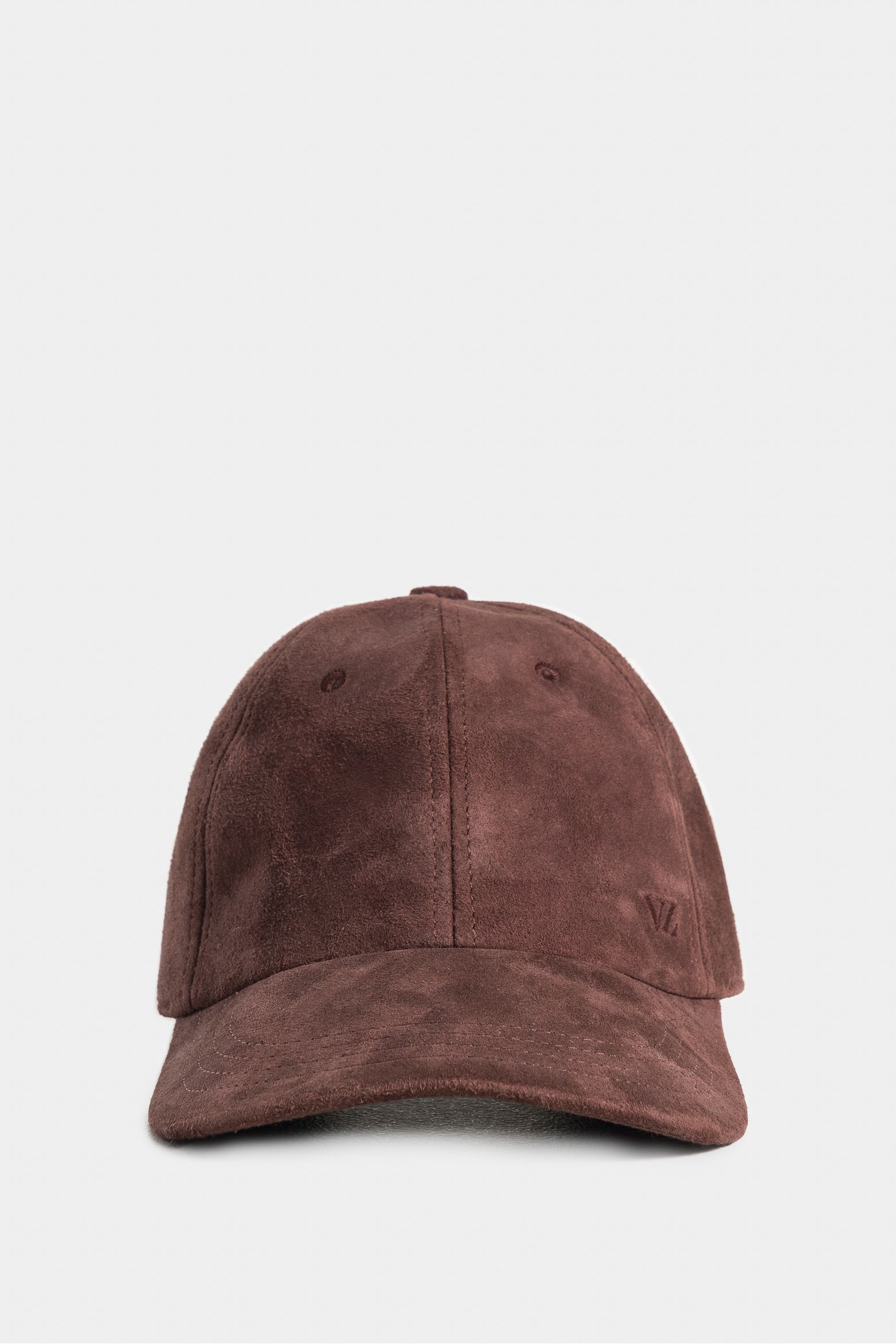 Gorra suede de cuero gamuza para hombre silueta baseball