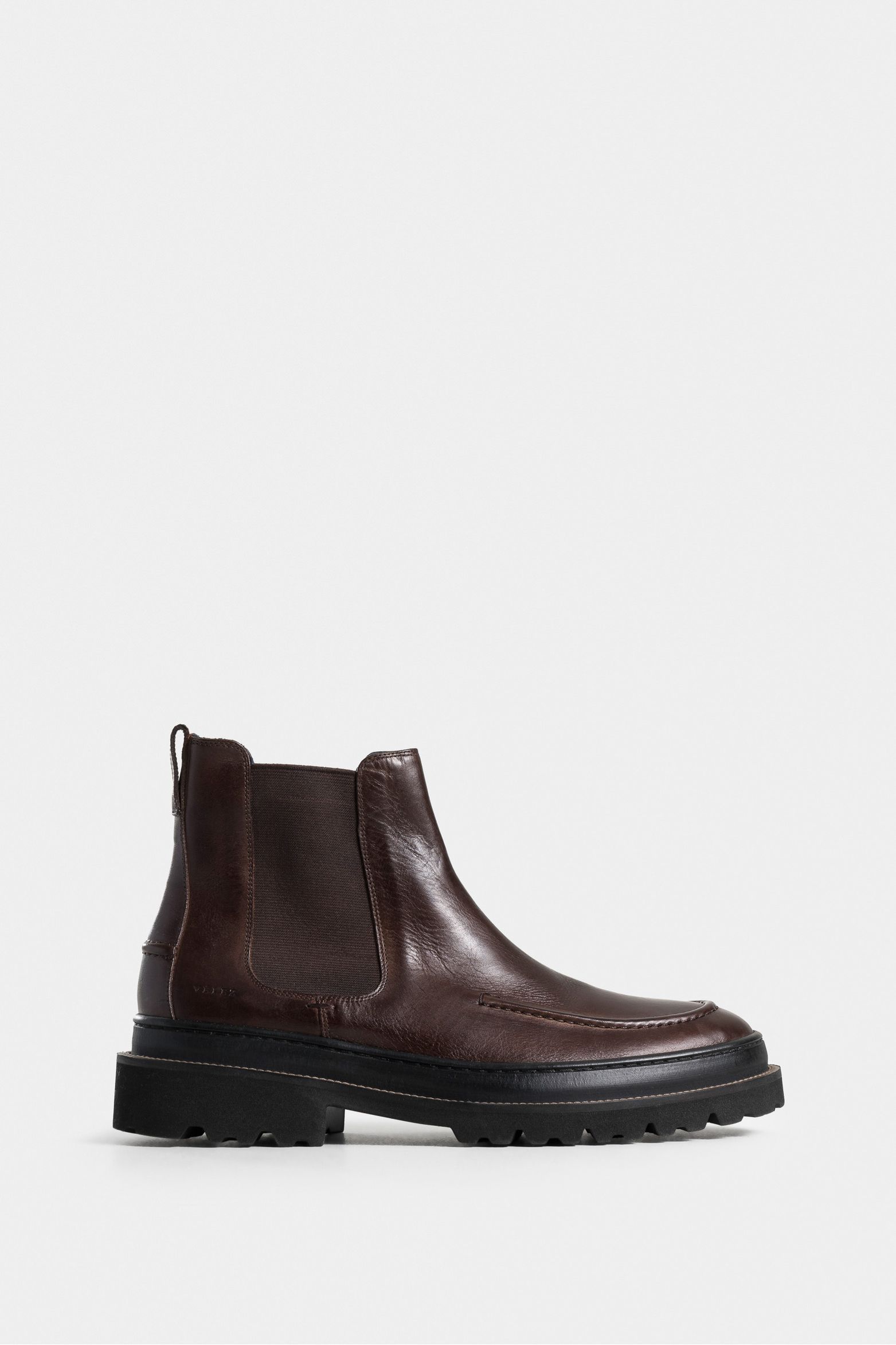 Botas Ámbar de cuero para hombre detalle vena en puntera