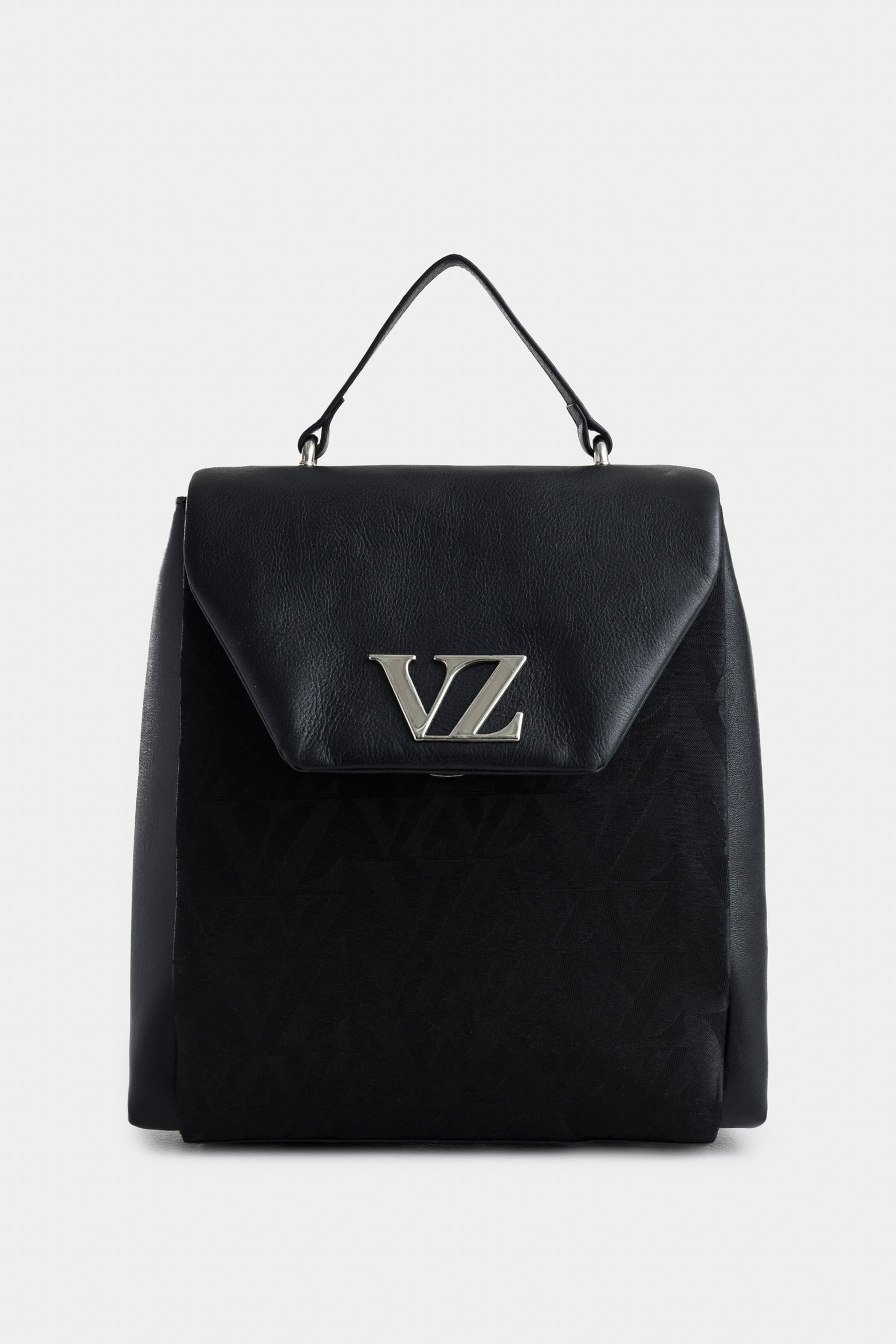 Morral thalia de cuero y lona para mujer monogram VZ
