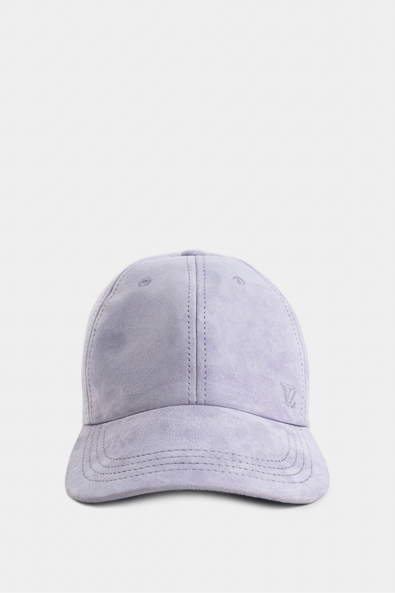 Gorra suede de cuero gamuza para hombre silueta baseball