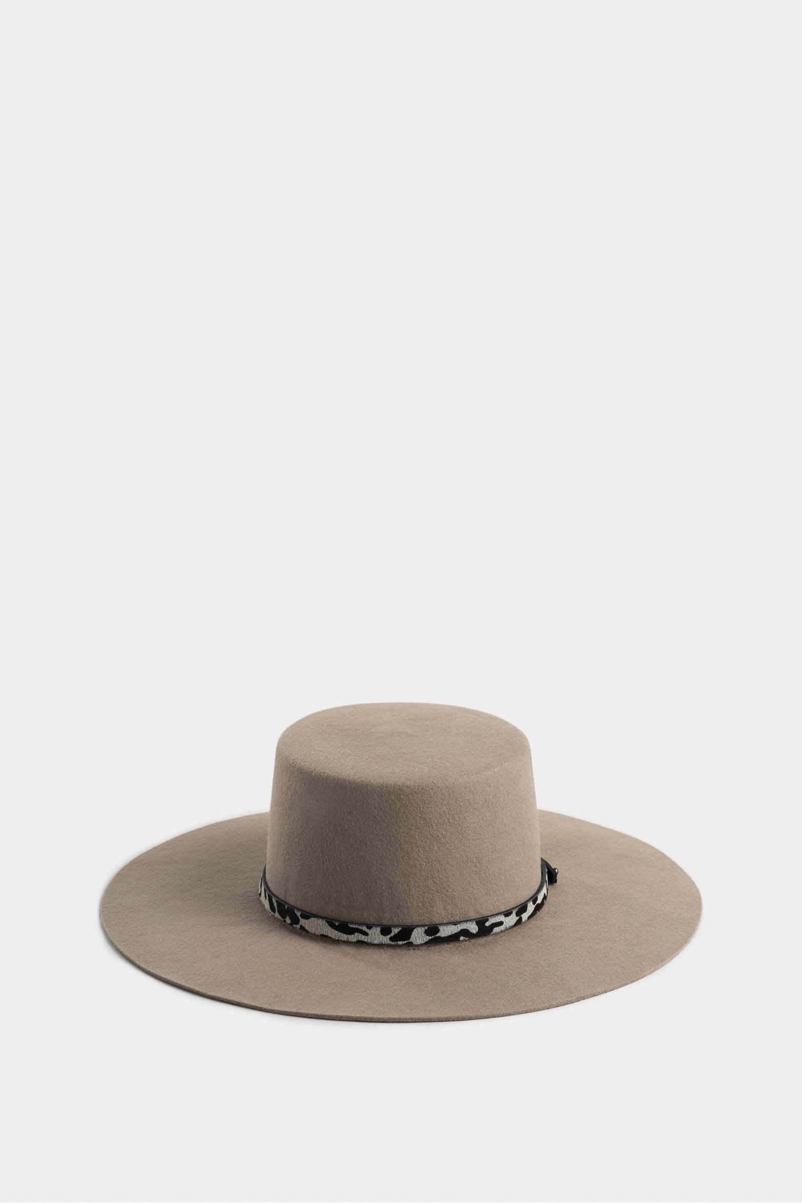 Sombrero en lana tipo español para mujer banda doble faz