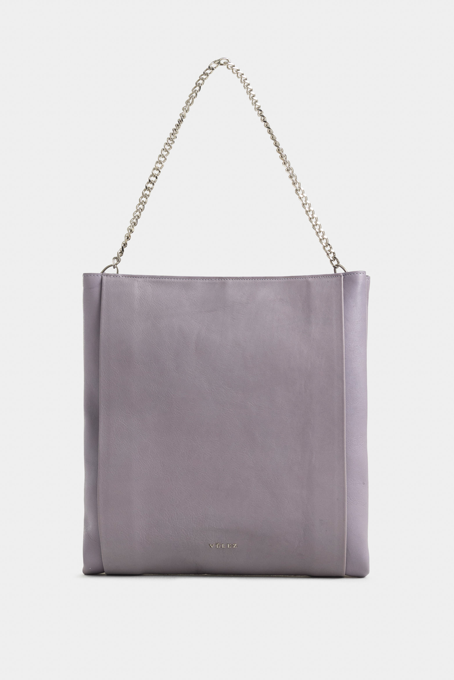 Shopping caltha de cuero para mujer cargadera de mano metálica