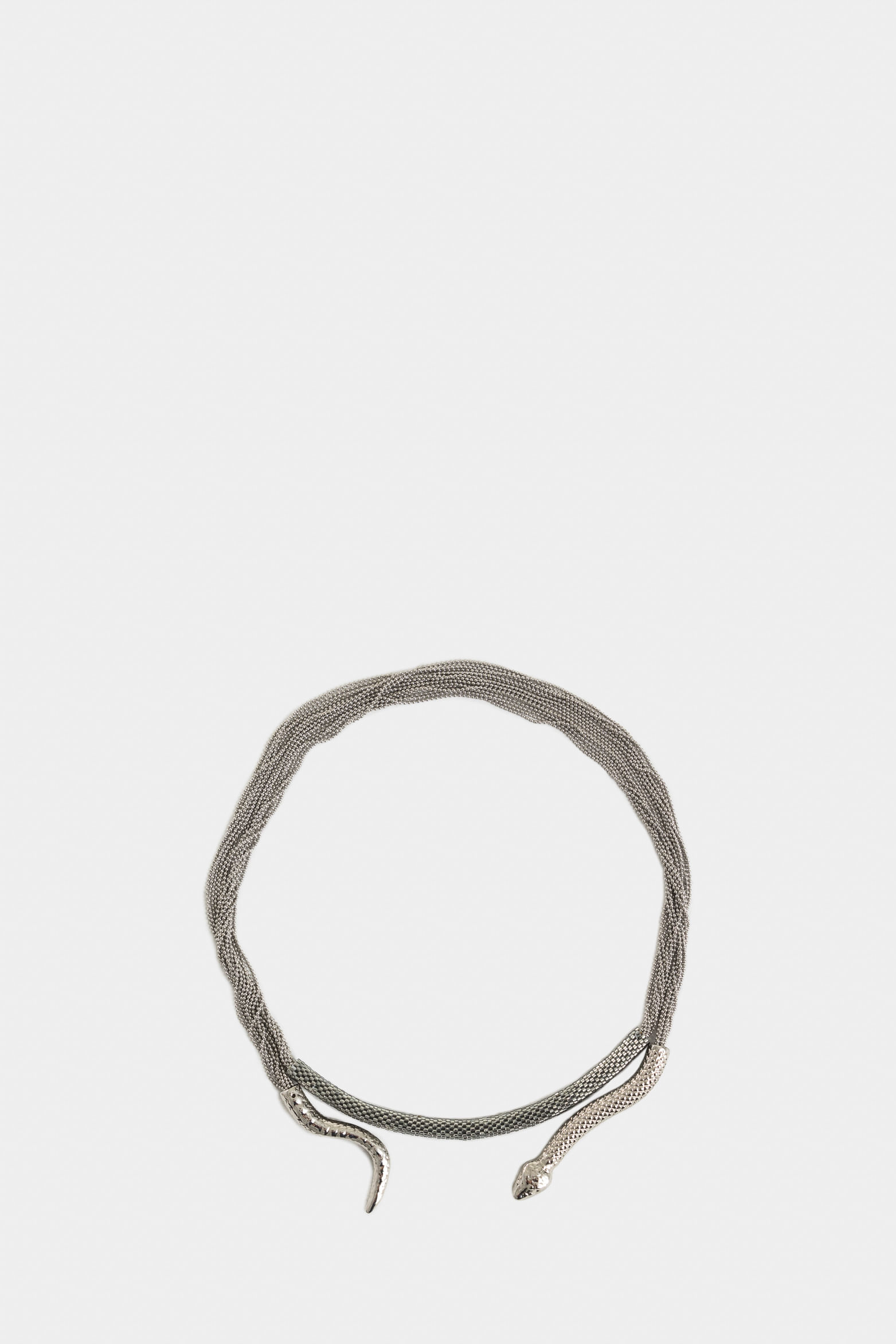 Collar espiral en miyuki tejido para mujer terminales serpiente