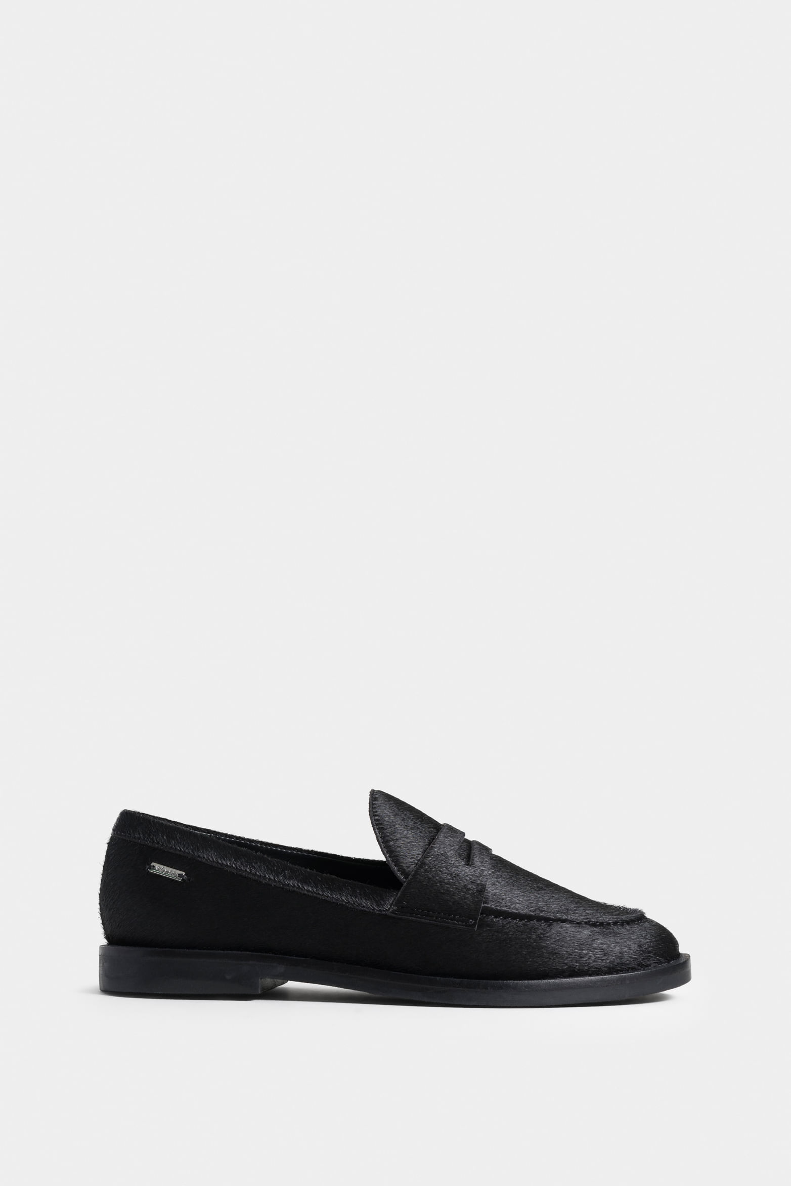 Mocasines papyris de cuero pelo para mujer vira minitaches