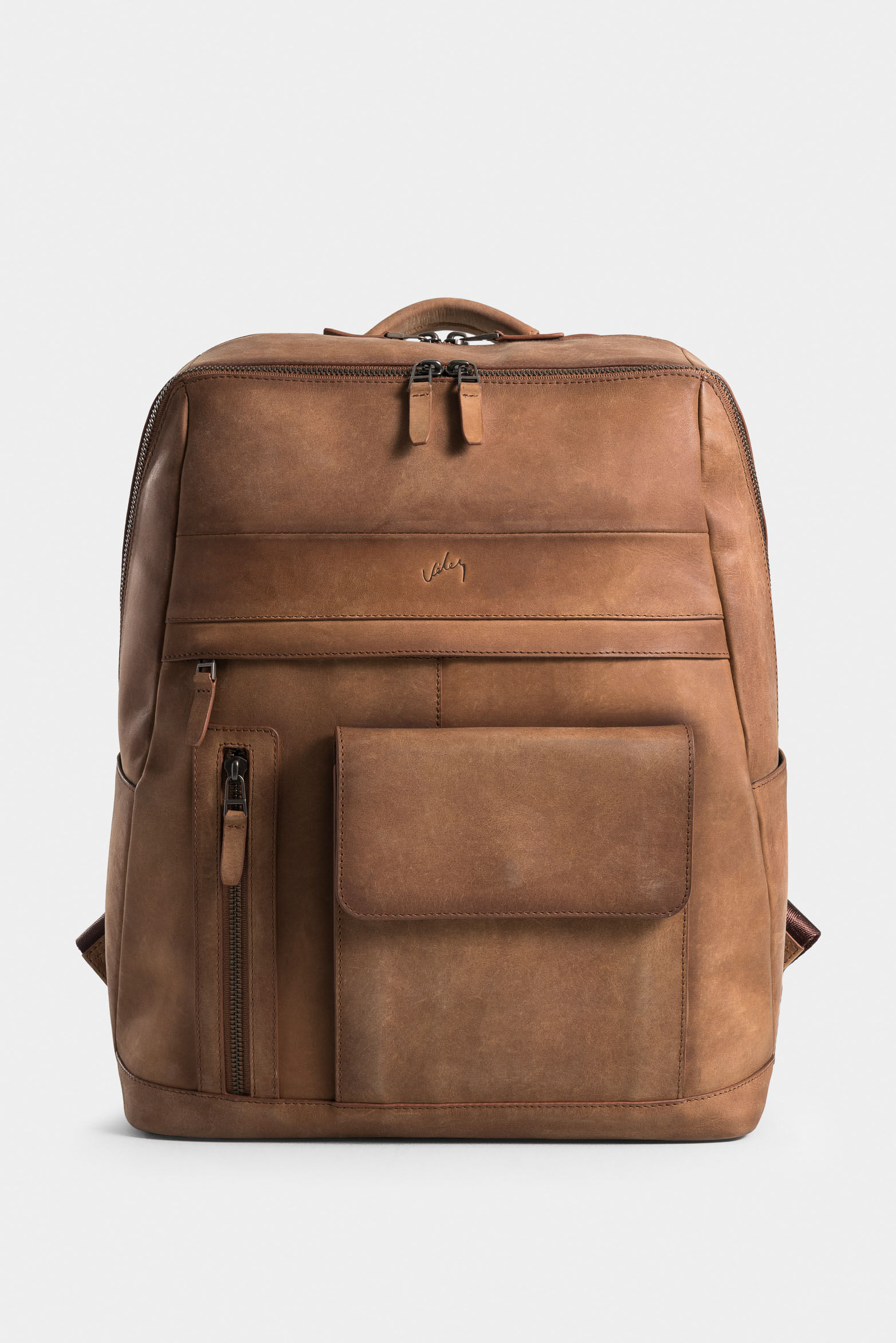 Morral pekin de cuero para hombre estilo clásico