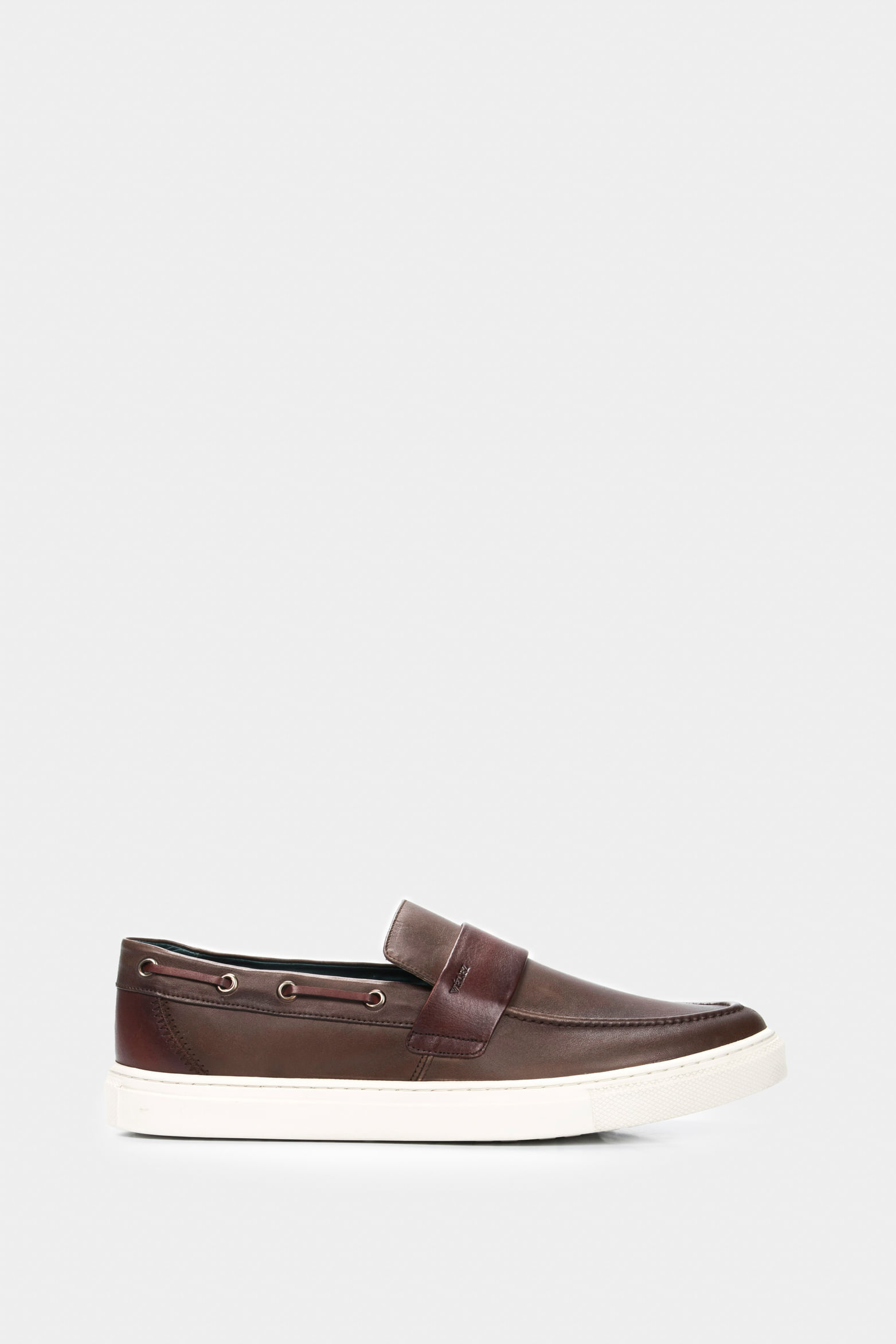 Mocasines deportivos Dante de cuero para hombre vintage Cafe