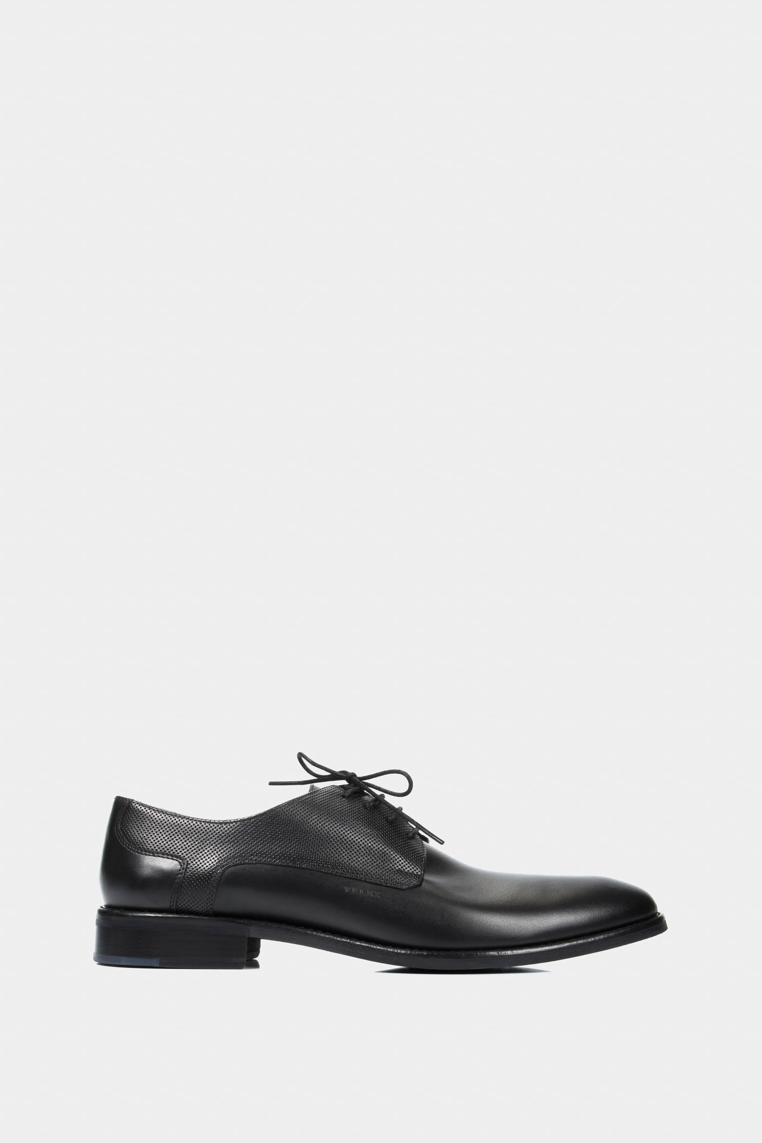 Zapatos cordón formal Humanista de cuero para hombre liso Negro