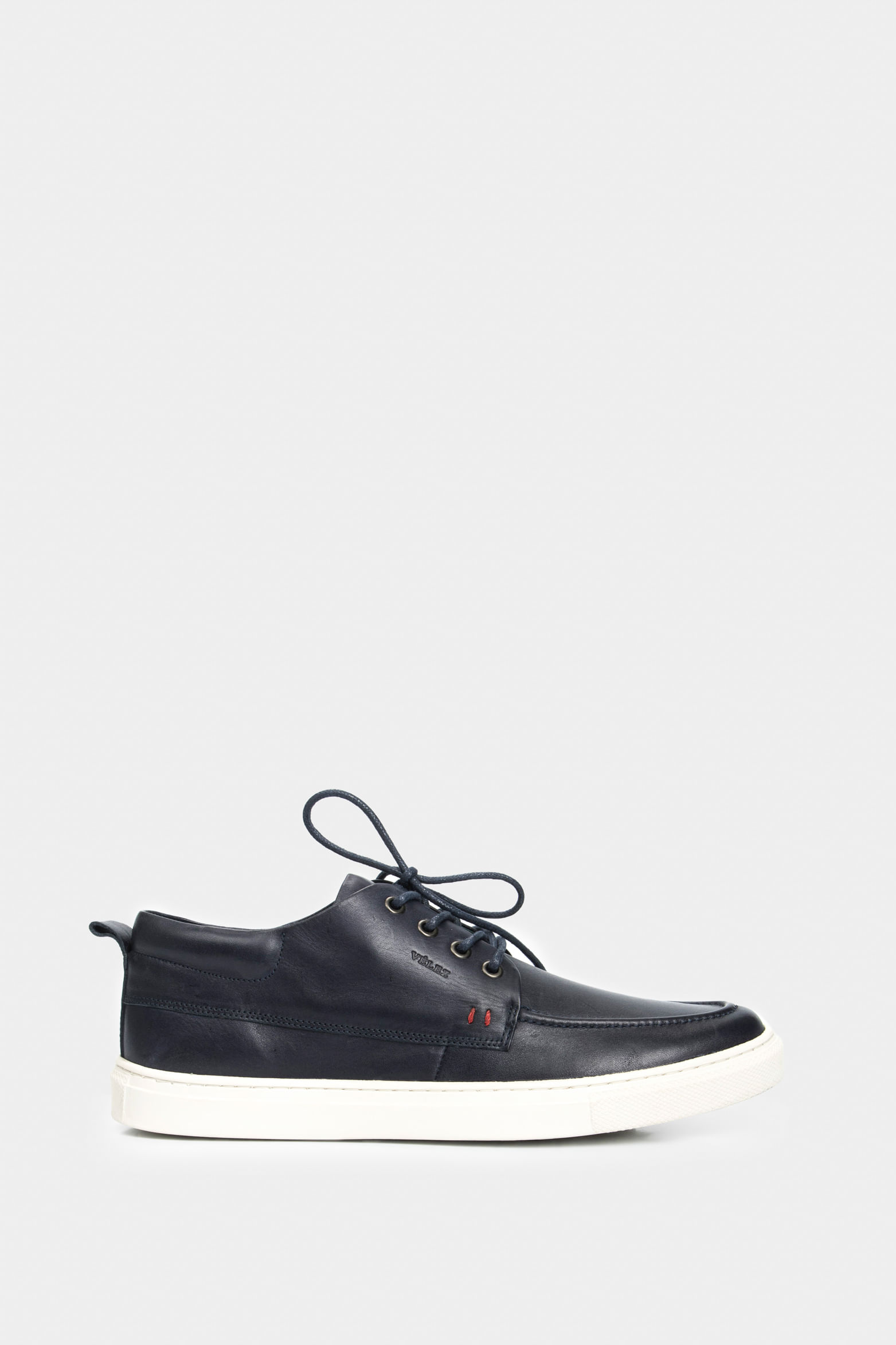 Botas casual replay de cuero para hombre liso Azul