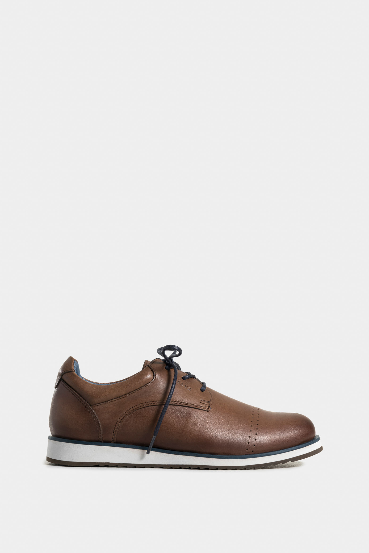 Zapatos cordón piero de cuero para hombre suela con apariencia deportiva