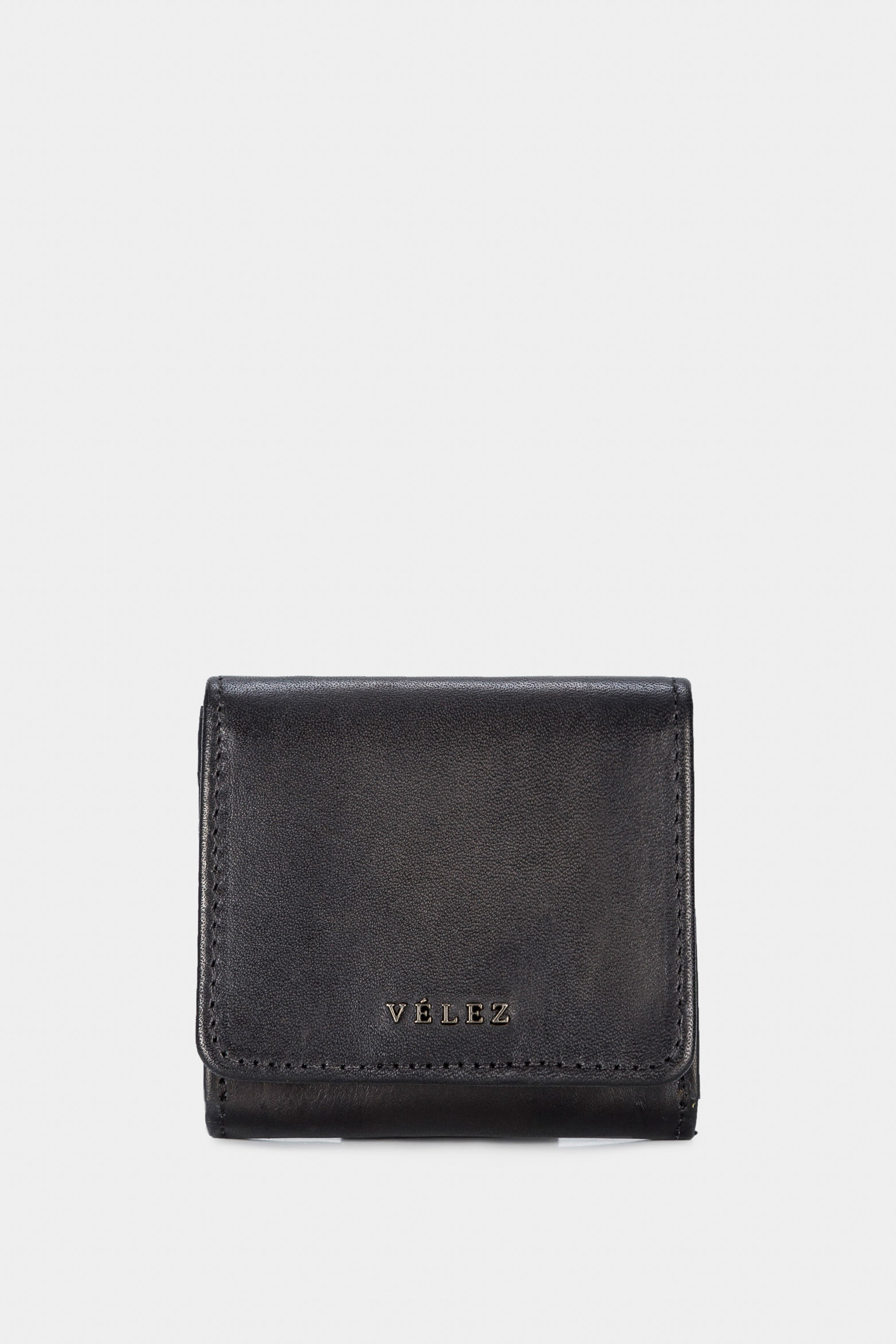 Monedero rústico de cuero para hombre con pasador