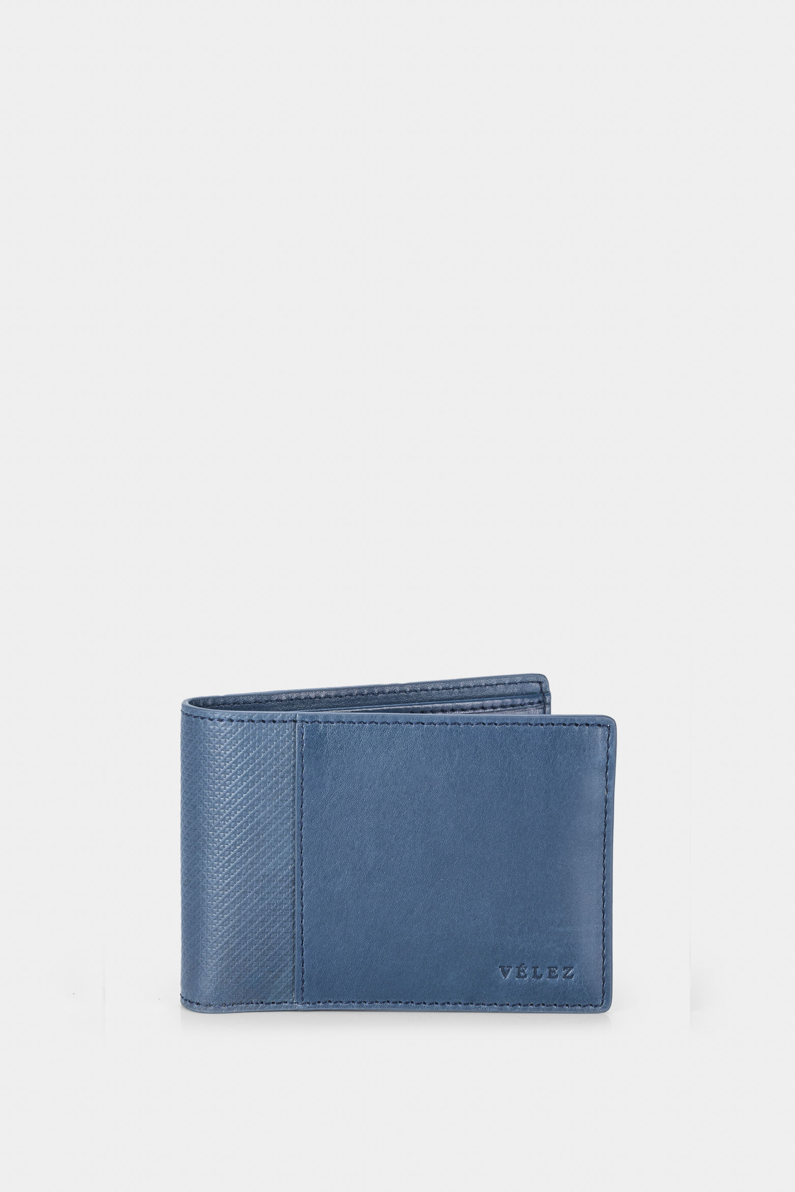 Billetera draco de cuero para hombre mezcla de texturas