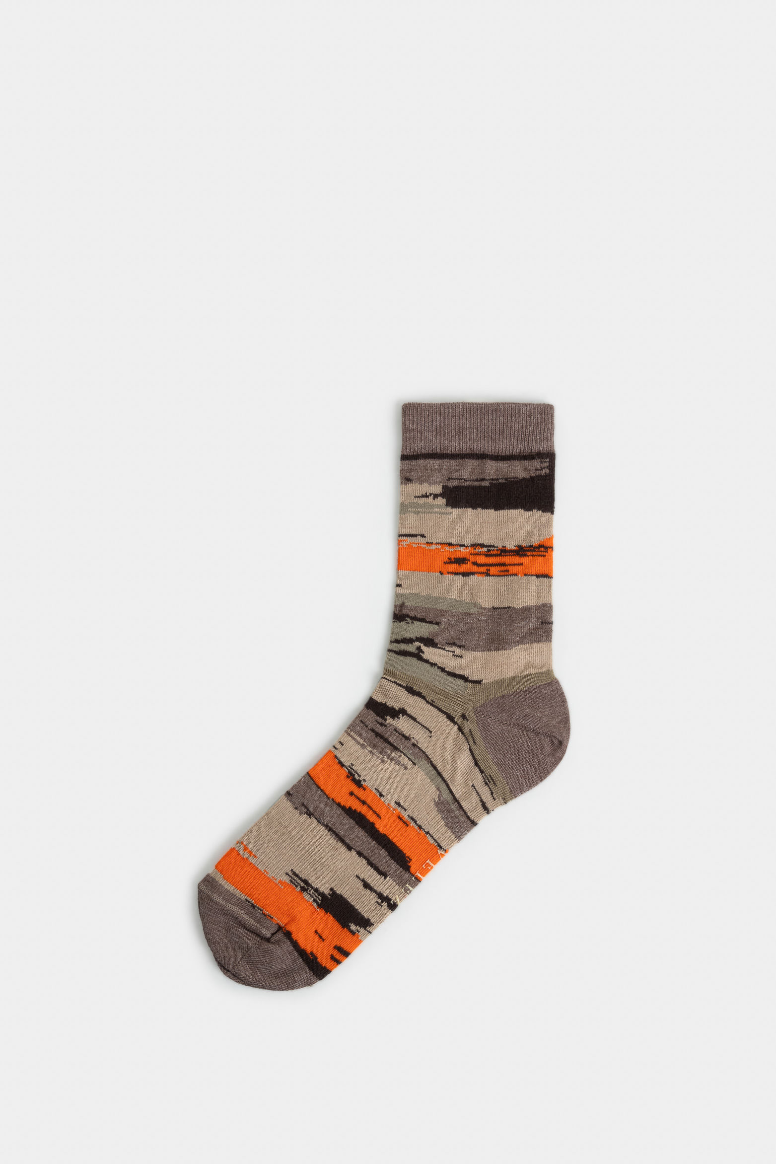 Calcetines media pierna grosella para hombre diseño abstracto