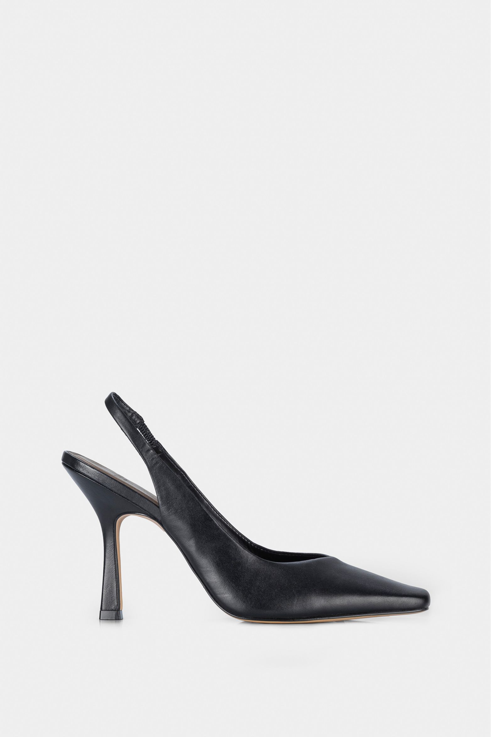 Tacones cerrados baltimore de cuero para mujer punta cuadrada