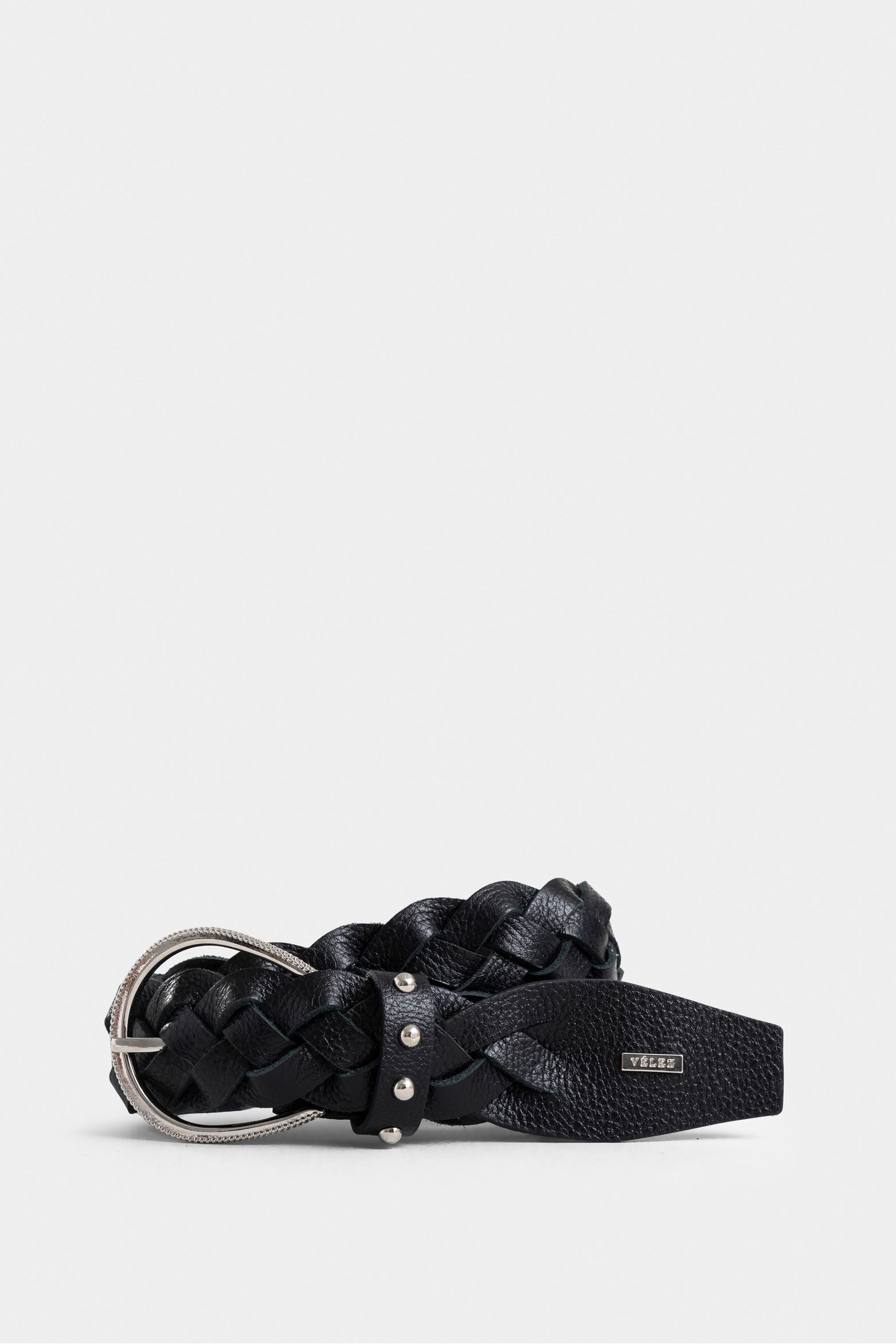 Cinturón unifaz papyris 2.0 de cuero para mujer trenzado