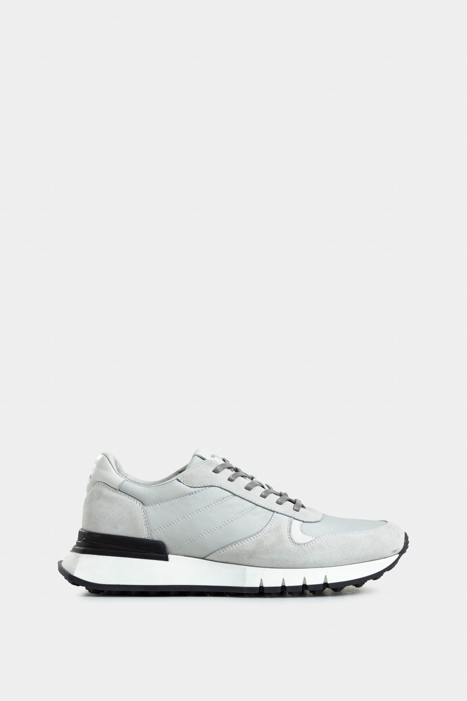 Tenis azahar de cuero gamuza y lona para hombre silueta deportiva