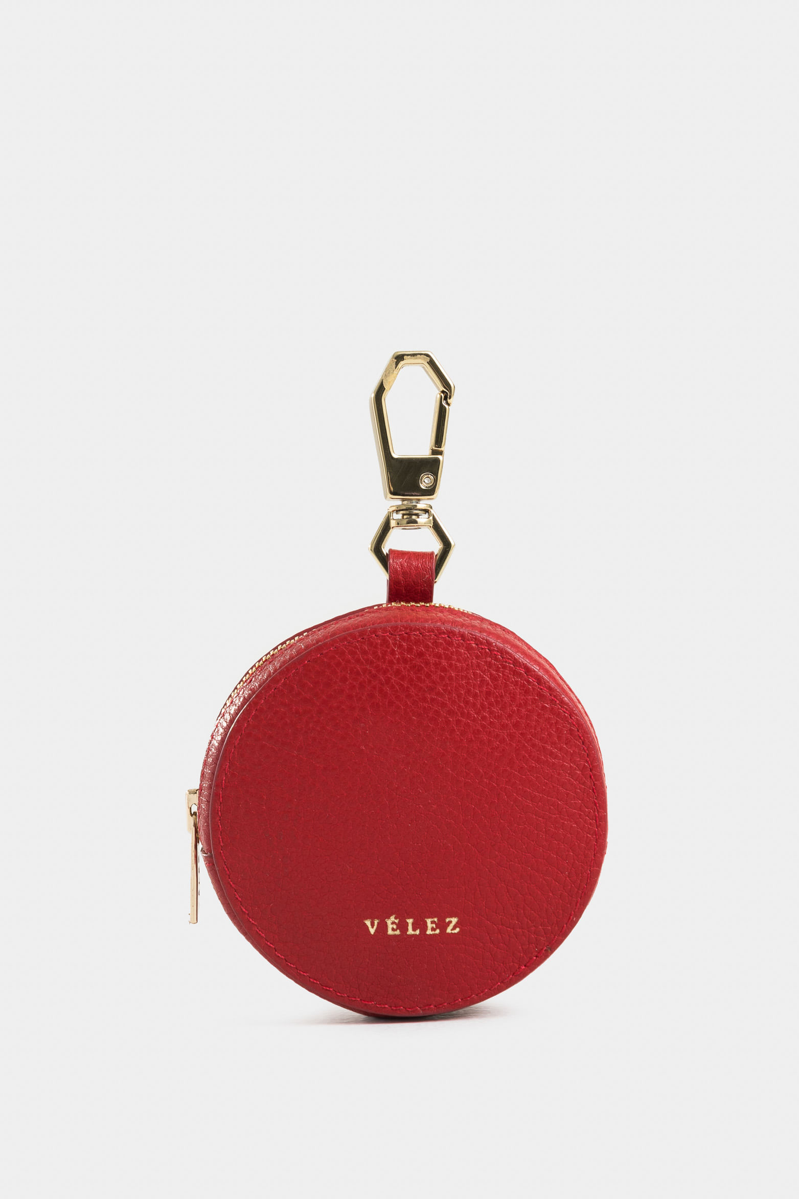 Monedero baby de cuero para mujer circular