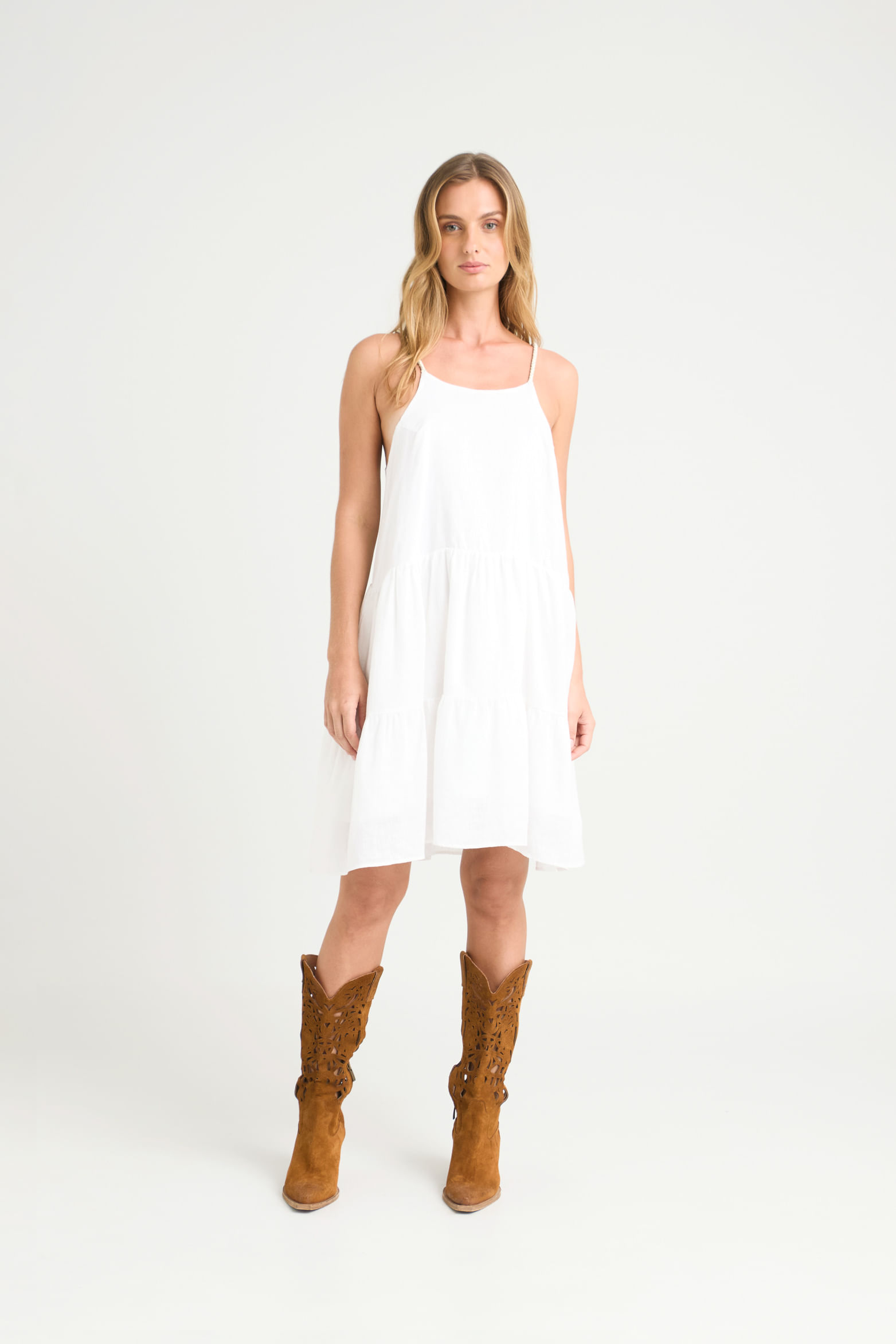 Vestido elur en tejido plano para mujer fit holgado