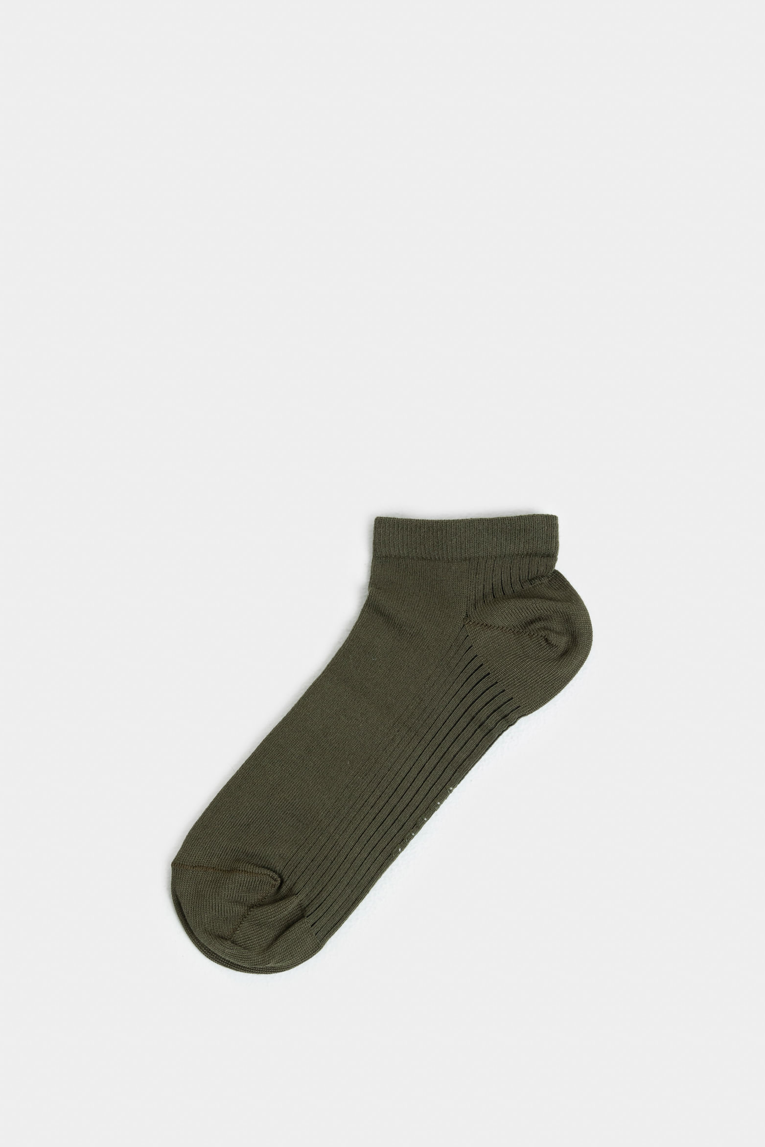 Calcetines tobilleros lines 3 de algodón para hombre detalle acanalado