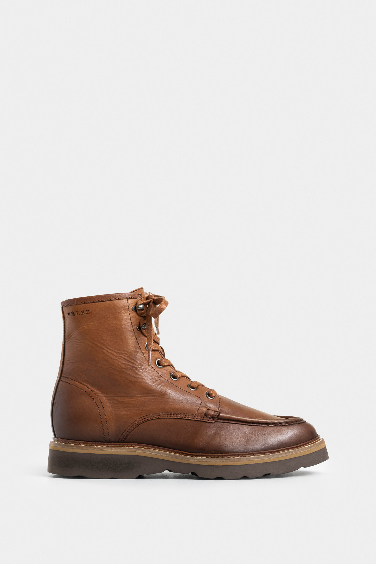 Bota luster de cuero para hombre efecto envejecido