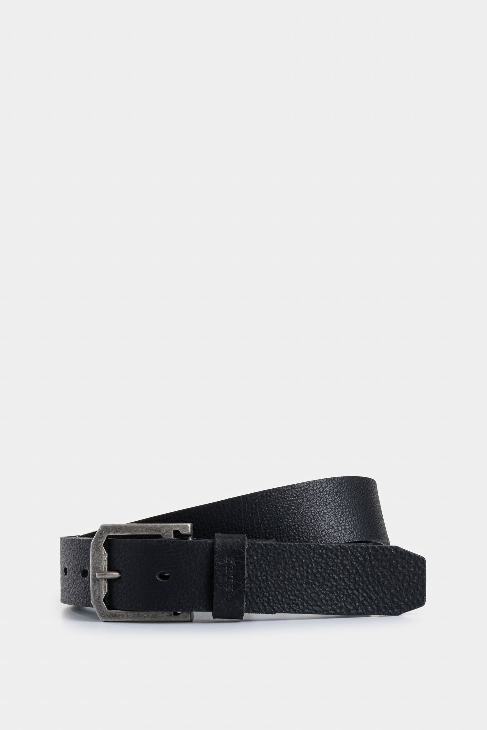 Cinturón unifaz luster 2 de cuero para hombre punta cuadrada