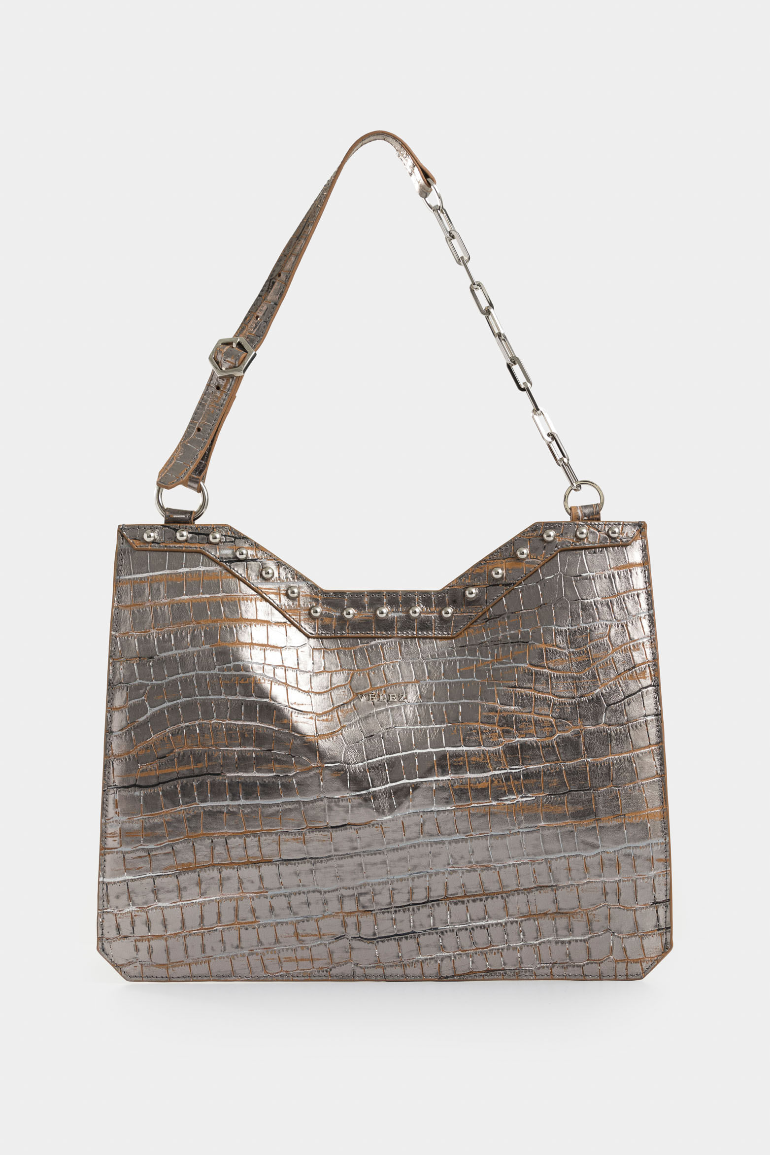 Shopping mini Magena de cuero folia para mujer taches