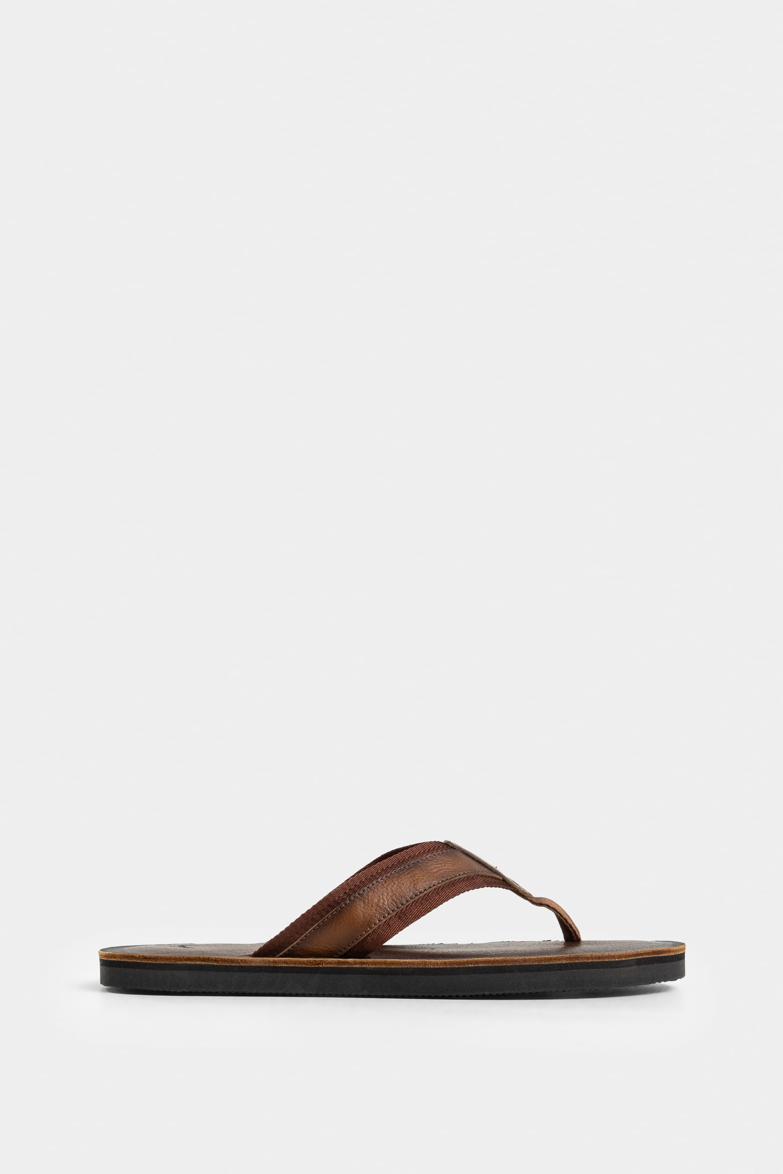 Sandalia Torino de cuero para hombre tres puntadas