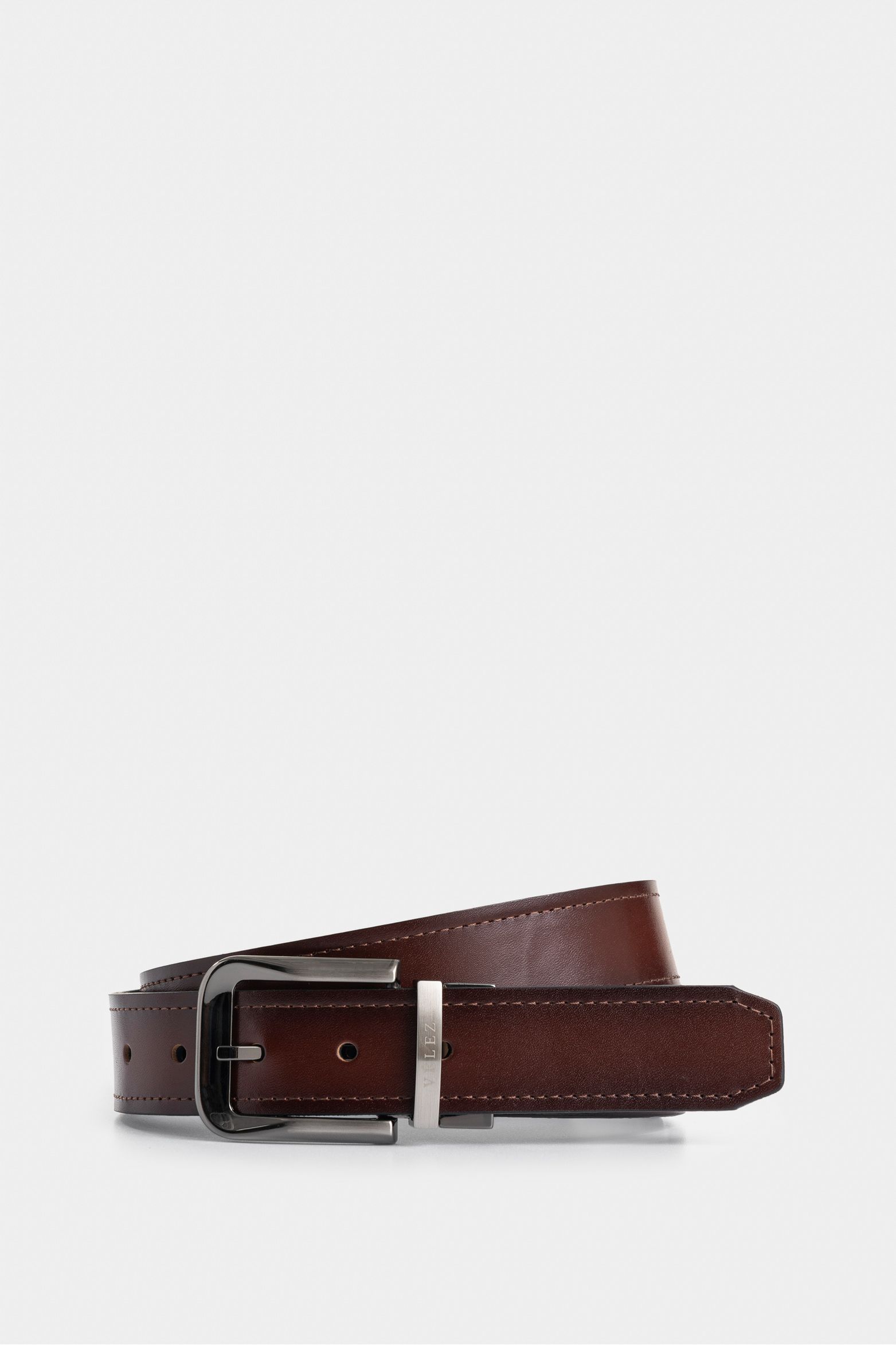 Cinturón doble faz de cuero vintage