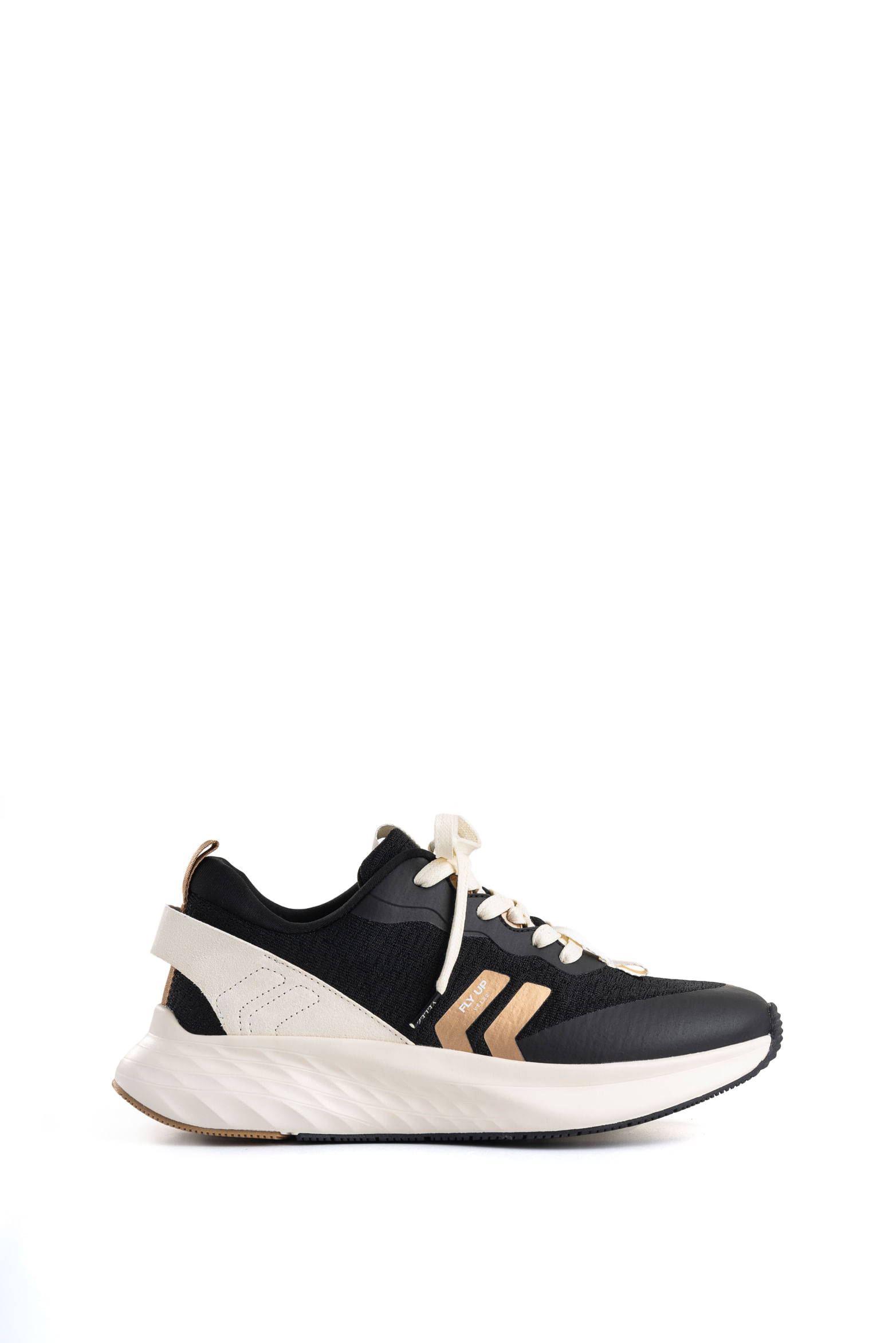 Tenis Fly Up Spirited en textil y cuero para mujer silueta liviana