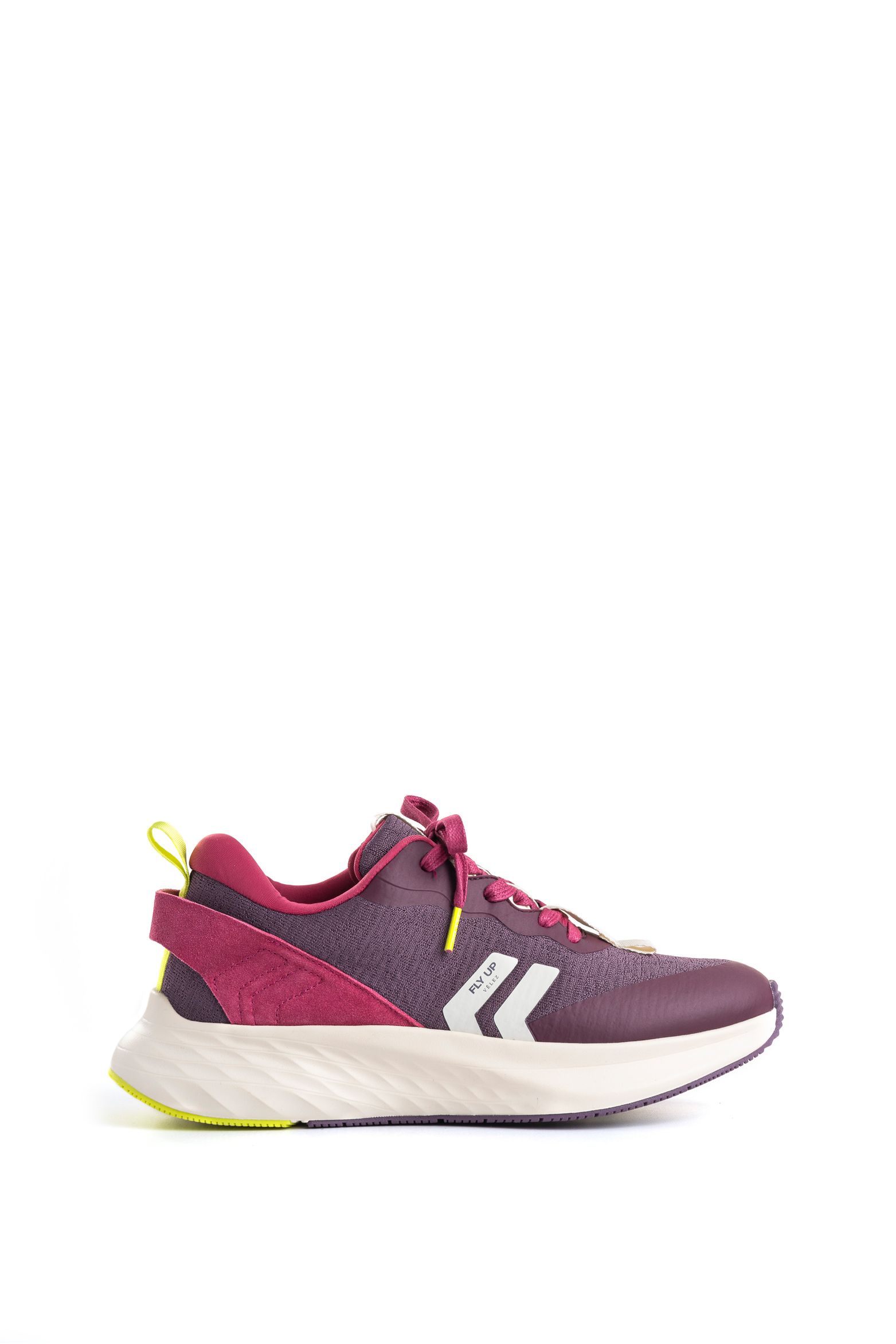 Tenis Fly Up Spirited en textil y cuero para mujer silueta liviana