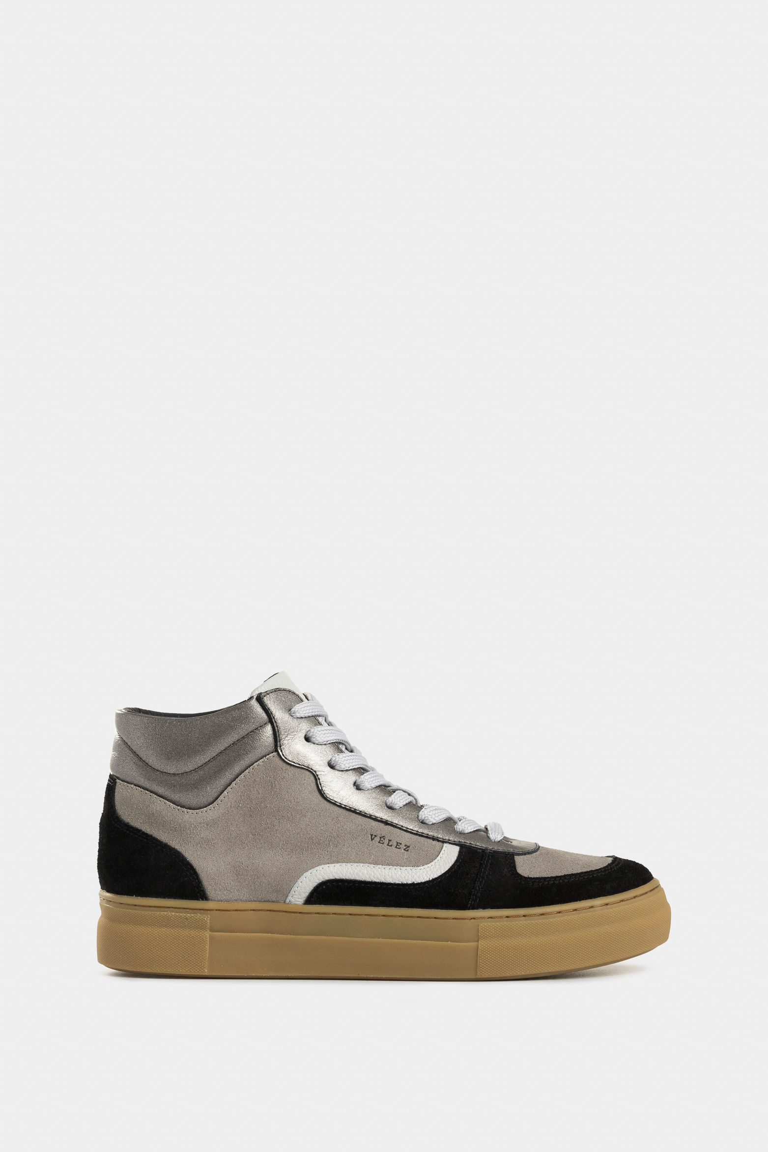 Tenis tipo bota Magena de cuero para mujer acabado vintage