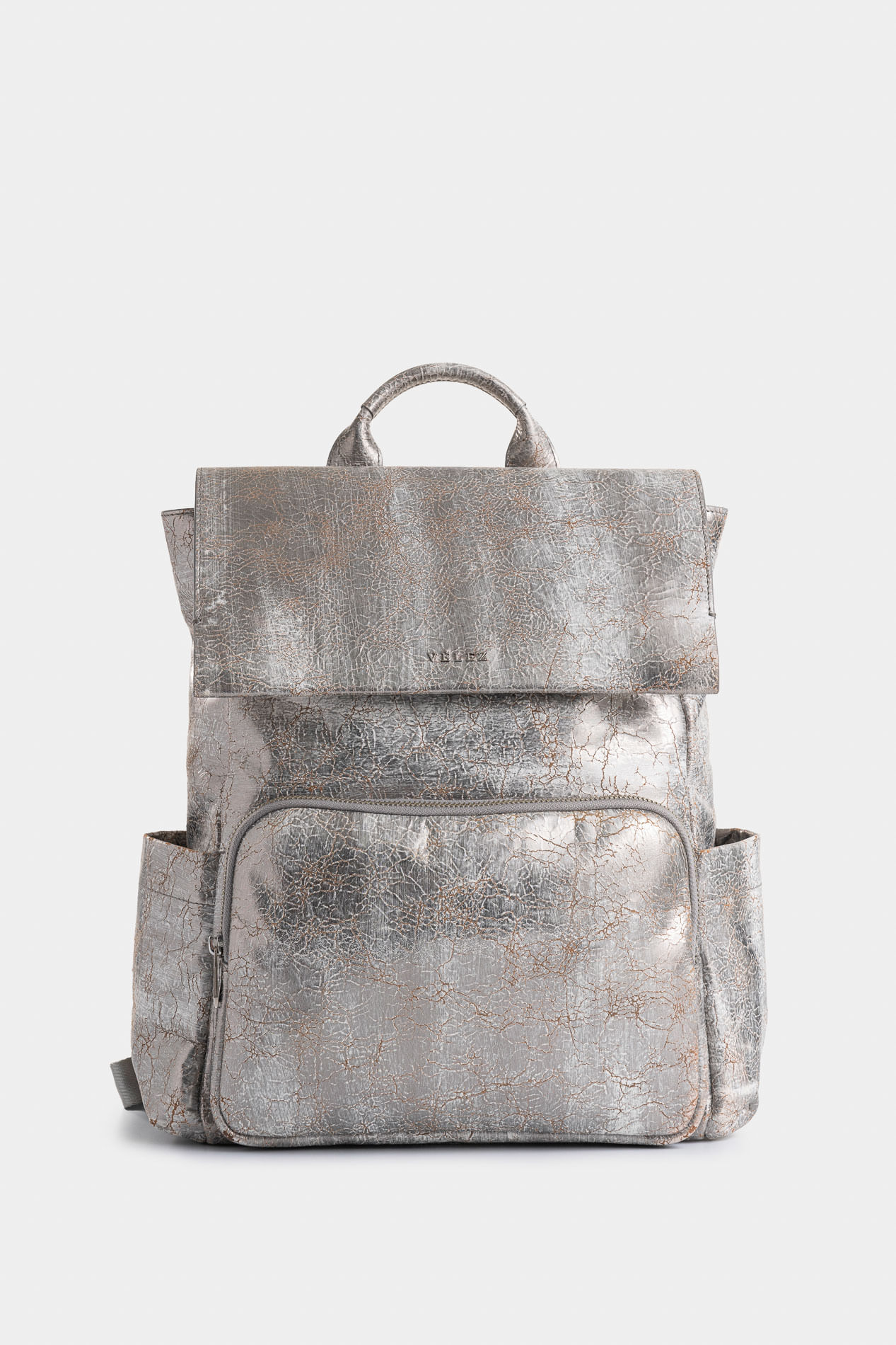 Morral Zermatt de cuero folia para mujer efecto craquelado