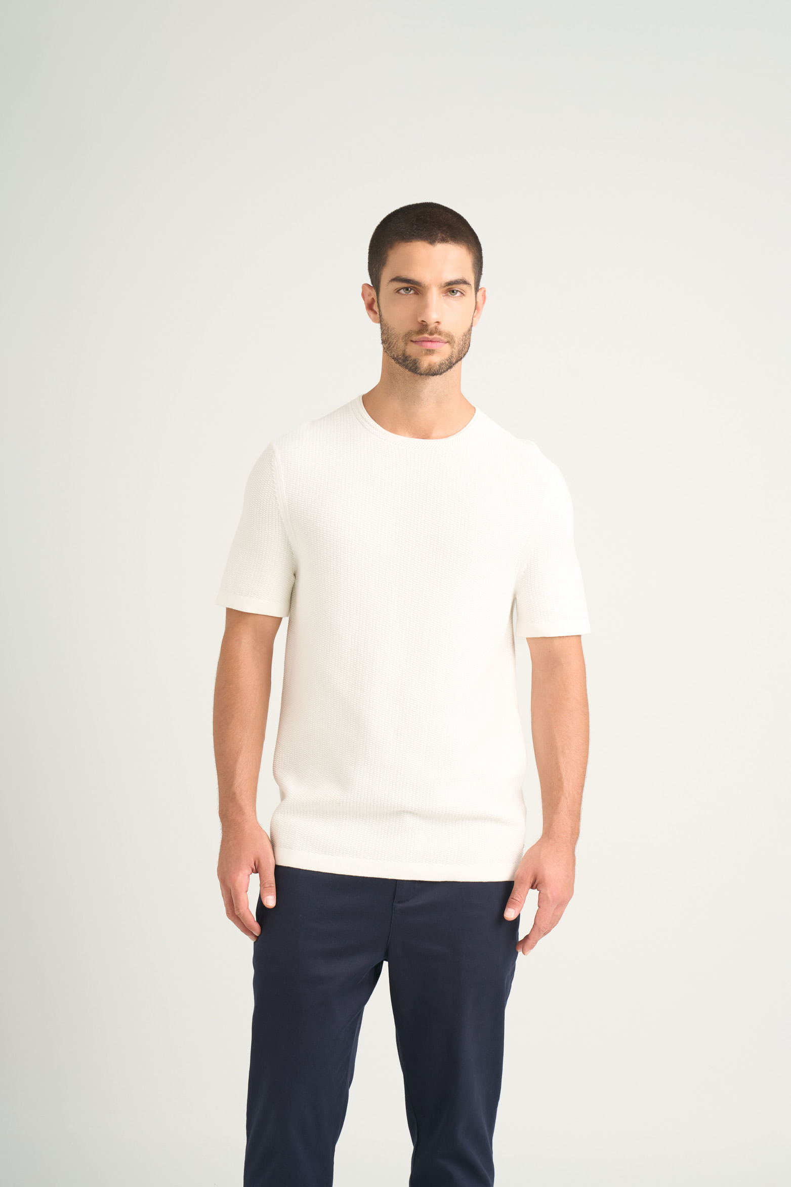 Camiseta Lucca manga corta para hombre cuello redondo