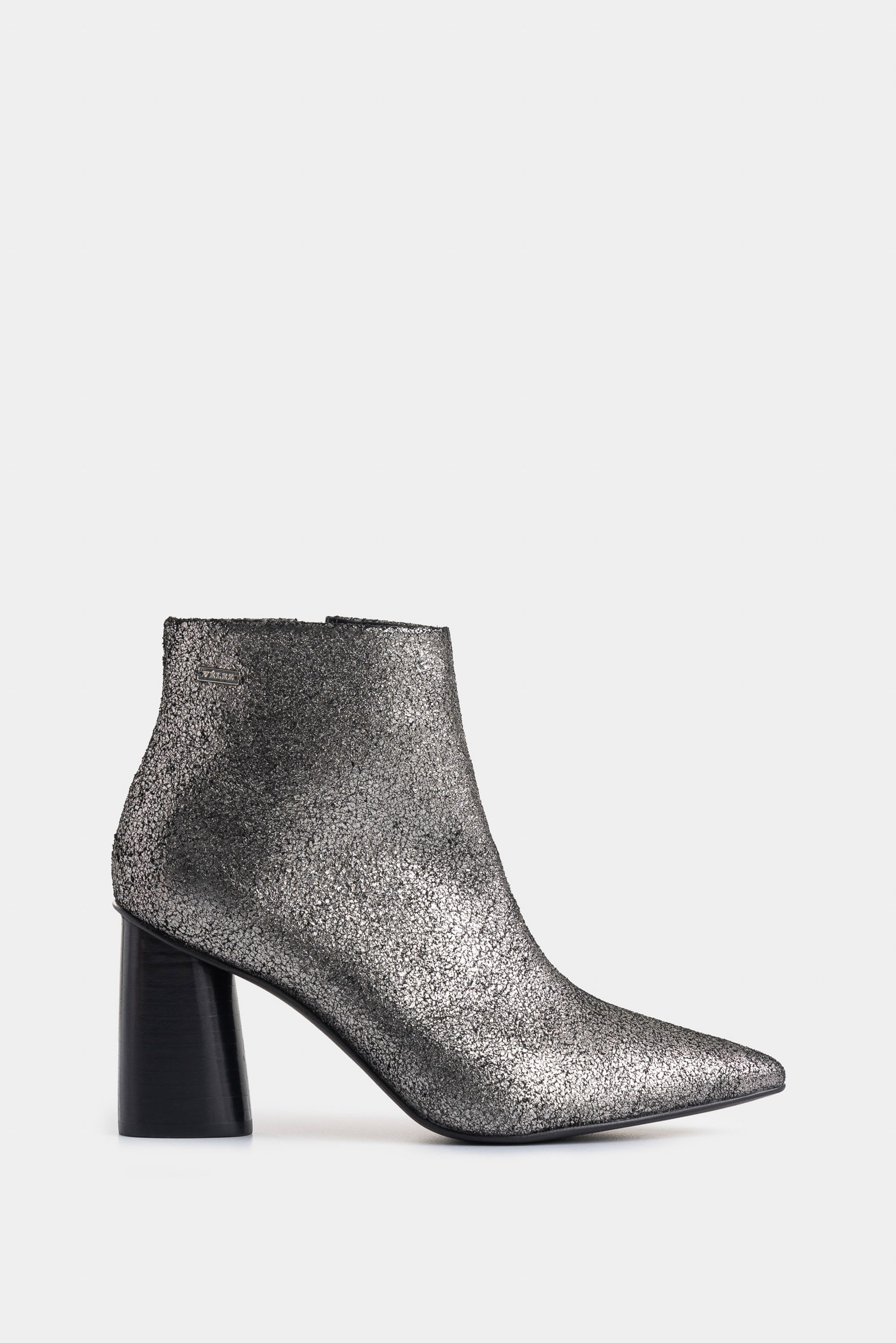 Botines Agata de cuero folia para mujer efecto craquelado