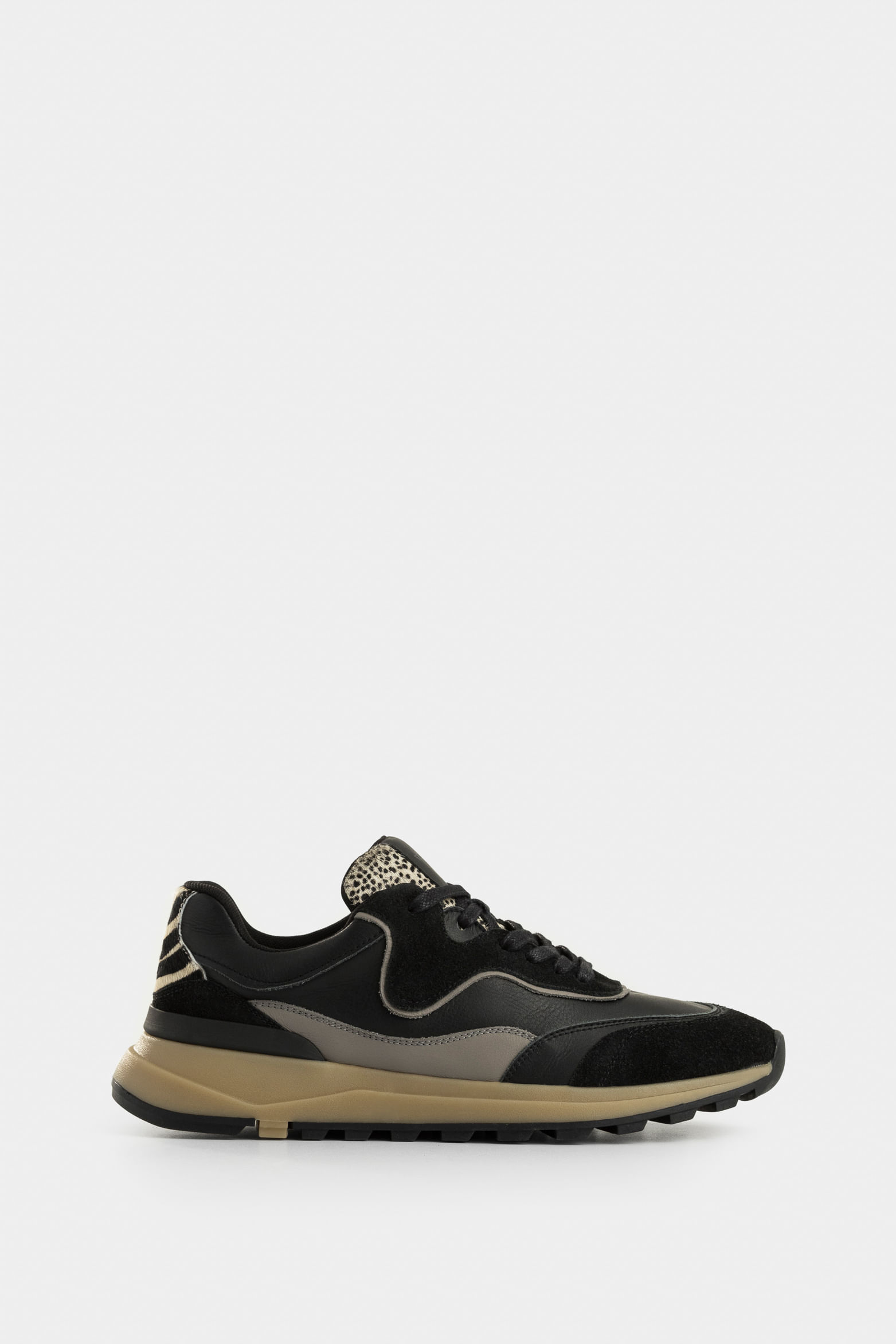 Tenis Iris de cuero para mujer mini print