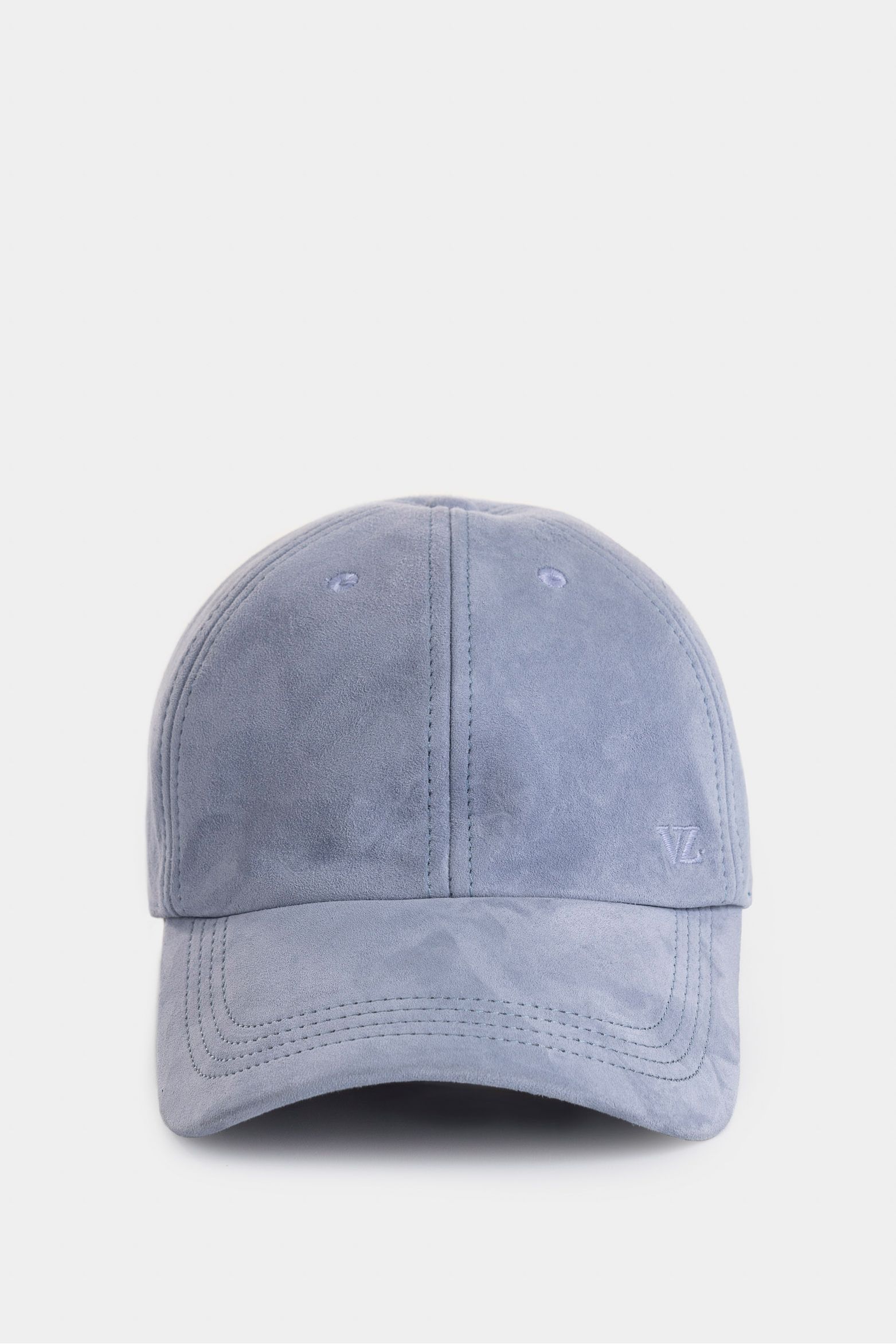 Gorra suede de cuero gamuzado para hombre silueta baseball