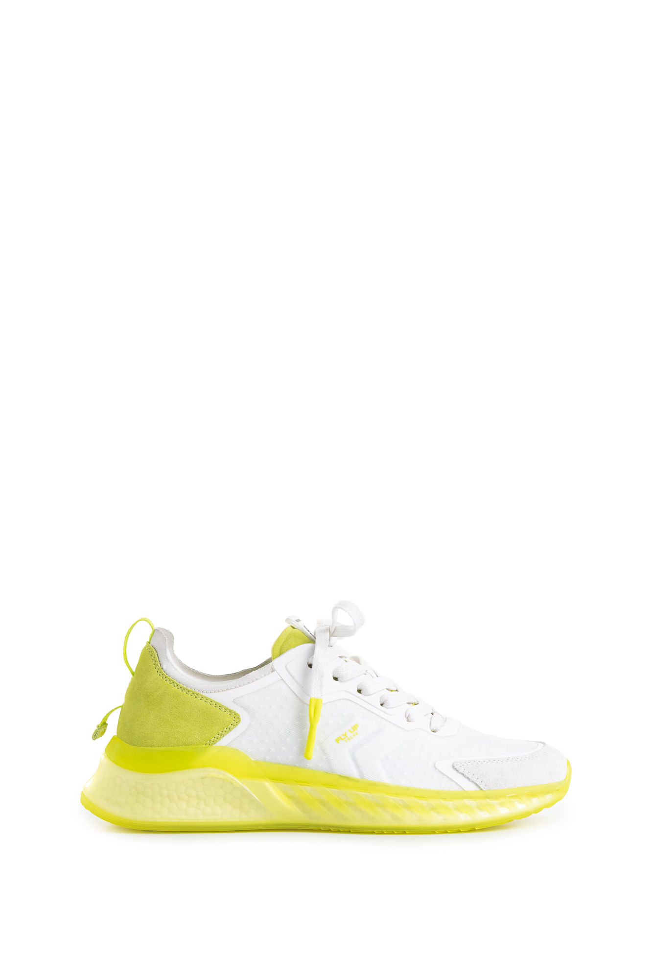 Tenis Fly Up Life de cuero para mujer detalles contraste