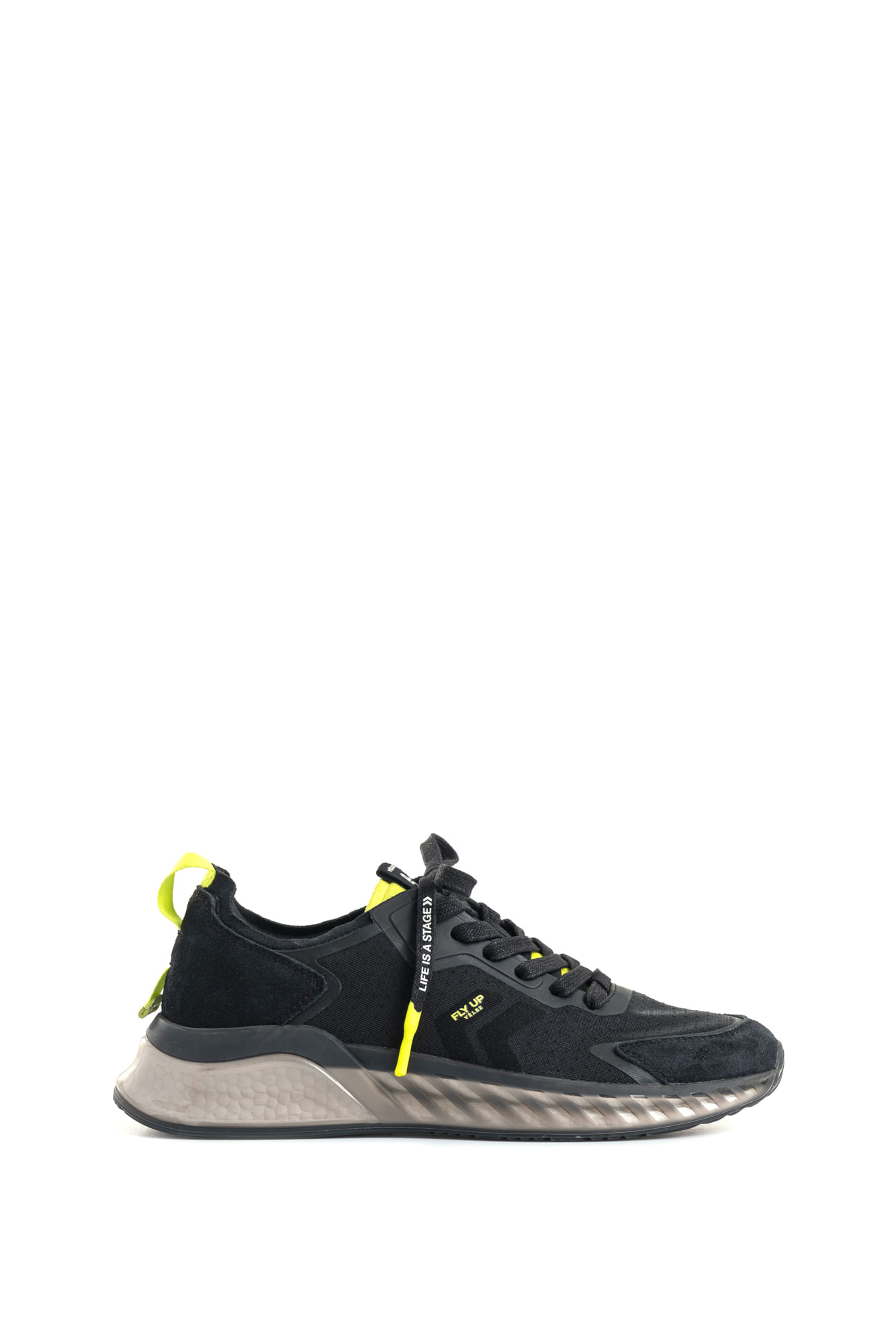 Tenis Fly Up Life 2.0 de cuero gamuzado para hombre silueta deportiva